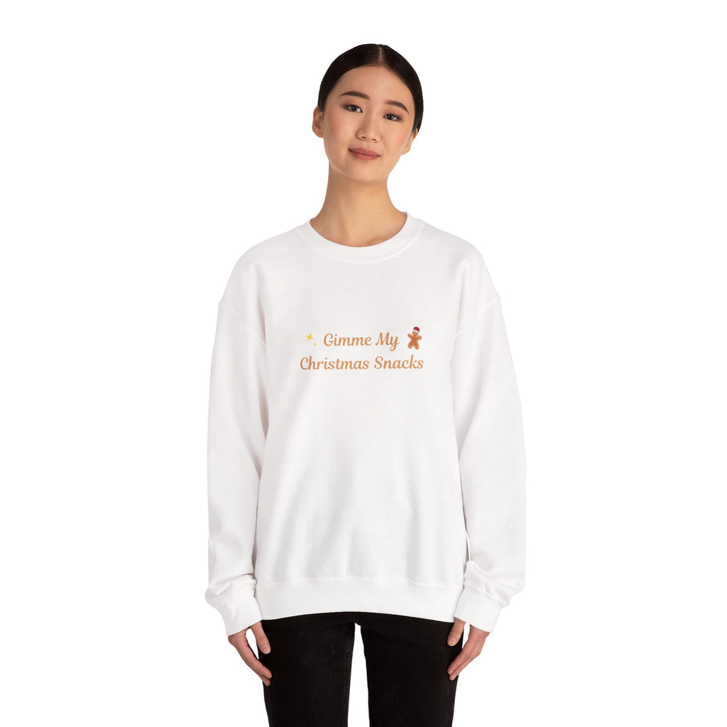 Christmas Snacks Sweatshirt — 'Gimme My Christmas Snacks' Gingerbread Crewneck - Eamden