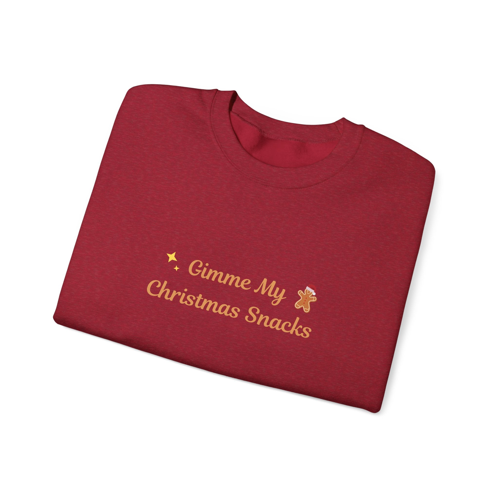 Christmas Snacks Sweatshirt — 'Gimme My Christmas Snacks' Gingerbread Crewneck - Eamden