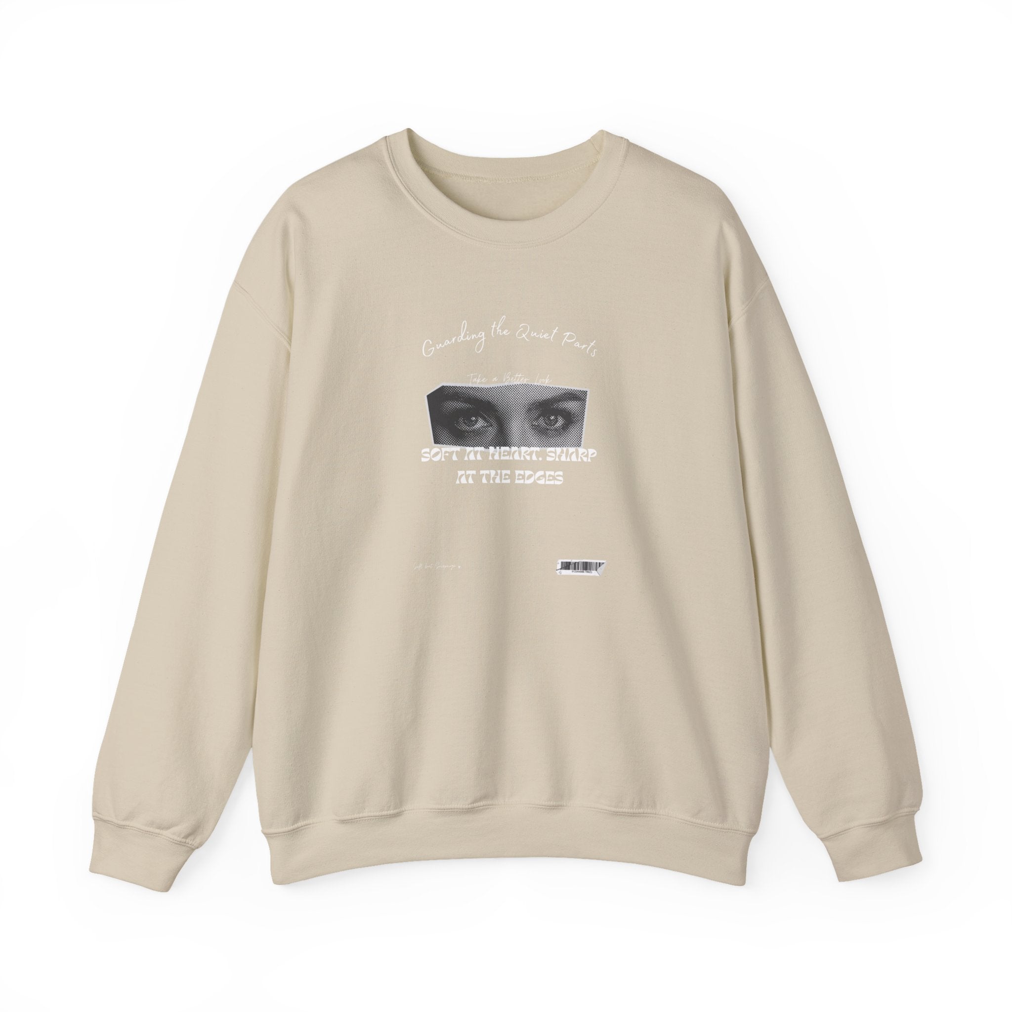 Softness & Boundaries Crewneck Sweatshirt — Inspirational Feminine Quote - Eamden