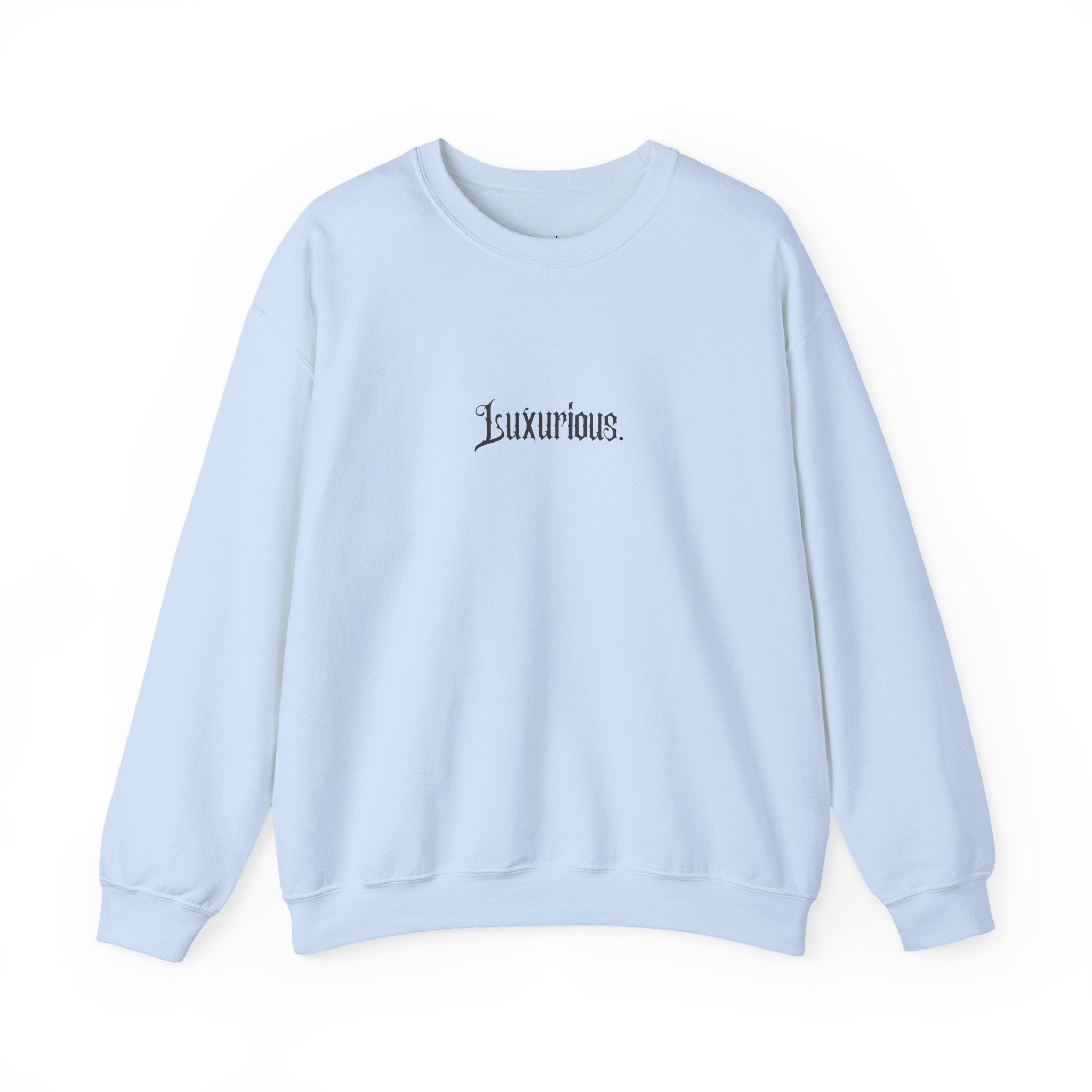 Luxurious Graphic Sweatshirt — Gothic Script & Cosmic Lips Crewneck - Eamden