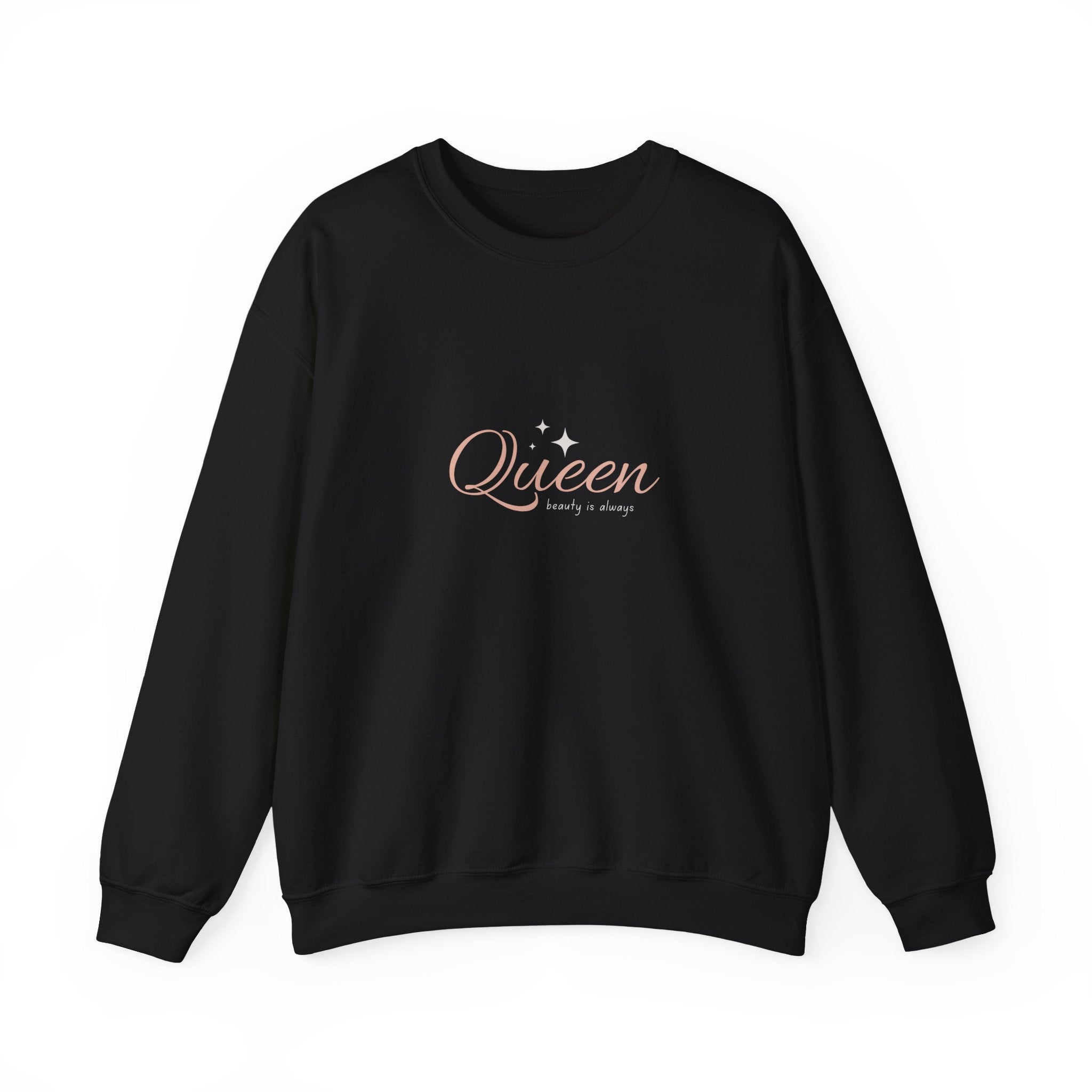Queen Heavy Blend Crewneck Sweatshirt - Empowering Comfort for Her - Eamden