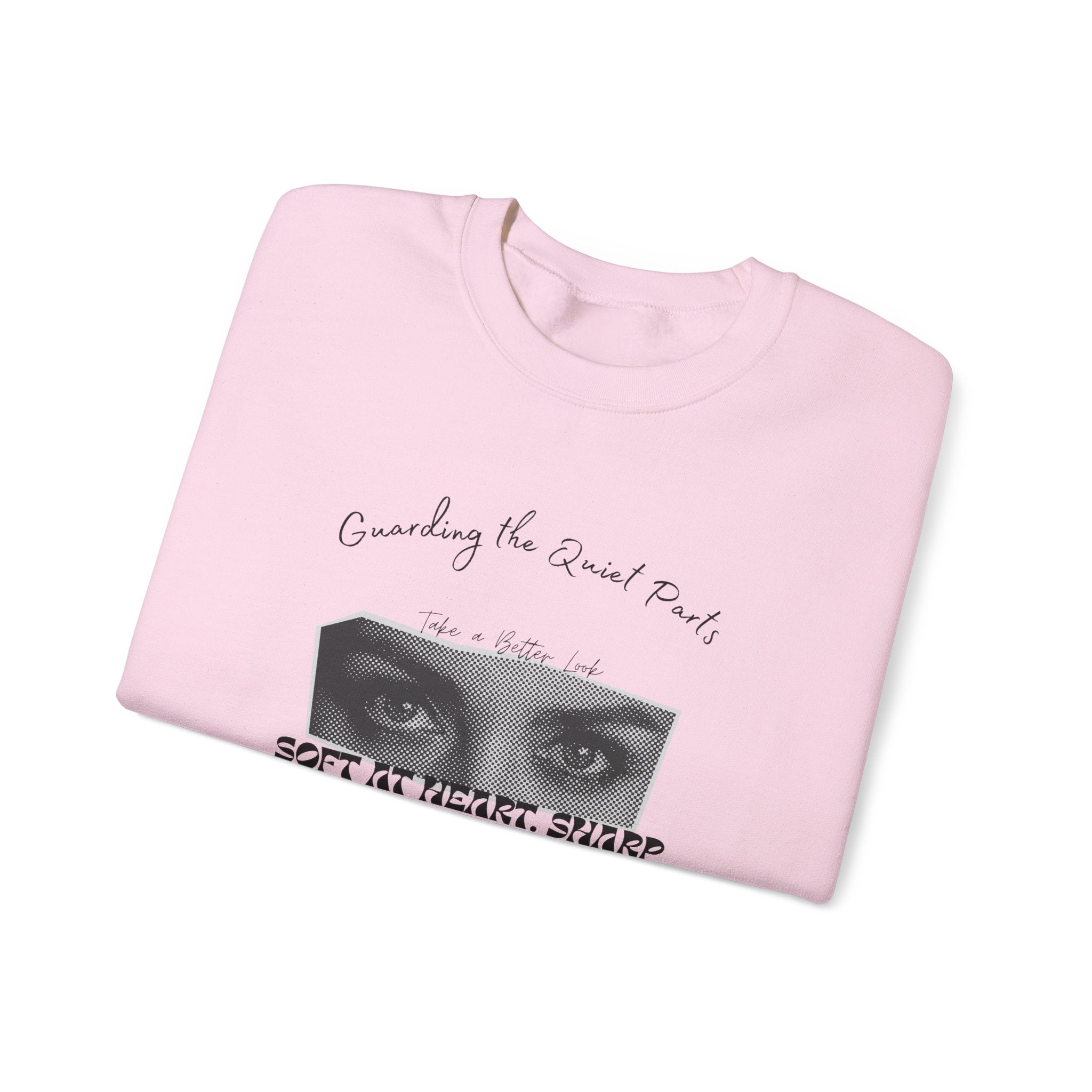 Softness & Boundaries Crewneck Sweatshirt — Inspirational Feminine Quote - Eamden