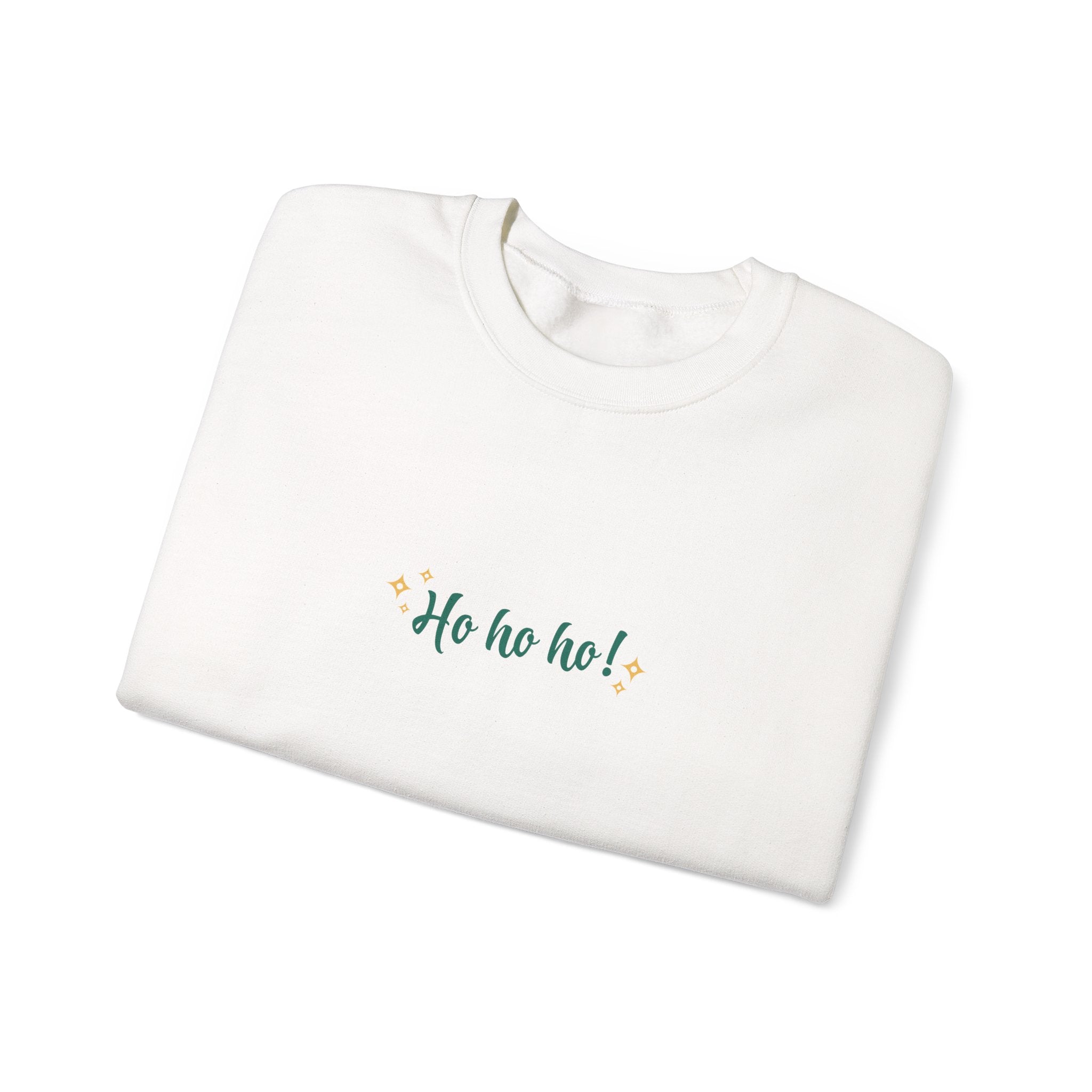 Christmas Tree Sweatshirt - "Ho Ho Ho" Holiday Crewneck with Festive Tree & Gifts - Eamden