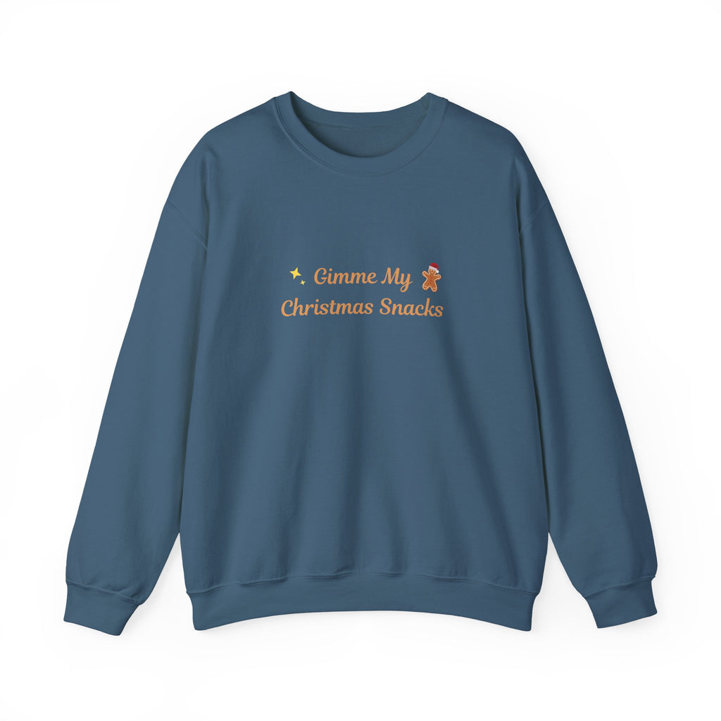 Christmas Snacks Sweatshirt — 'Gimme My Christmas Snacks' Gingerbread Crewneck - Eamden