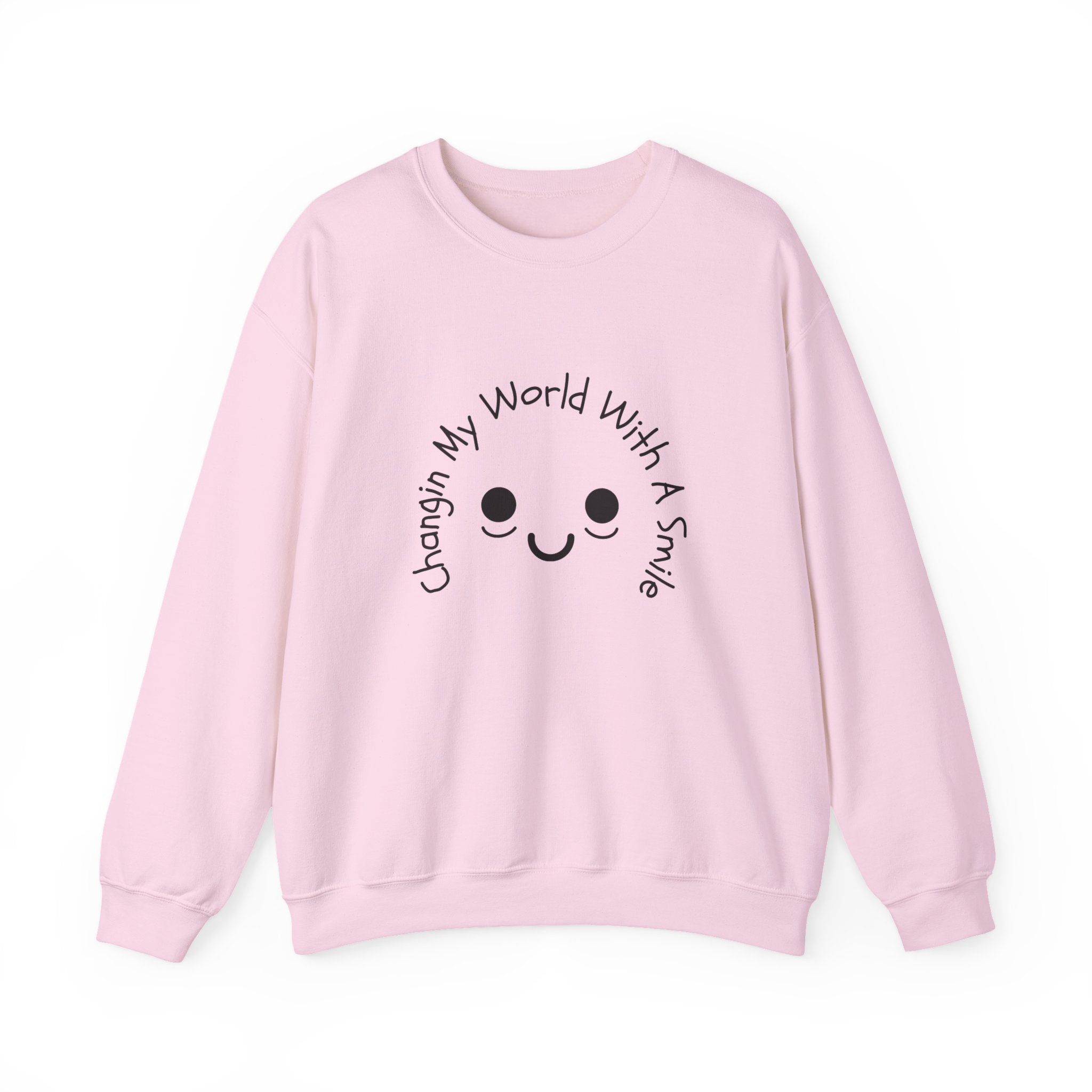One Smile Crewneck Sweatshirt — “Change a World” - Eamden