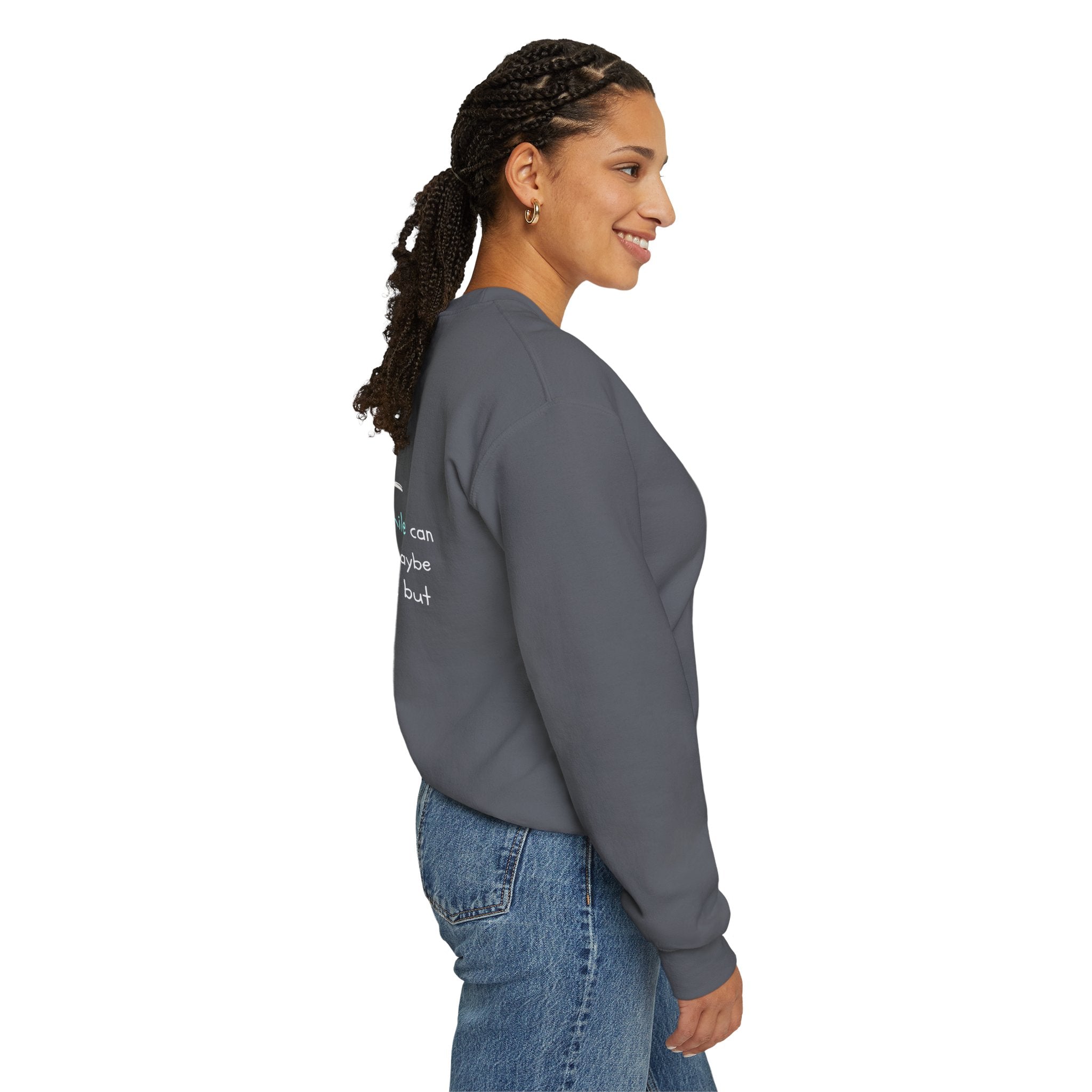 One Smile Crewneck Sweatshirt — “Change a World” - Eamden