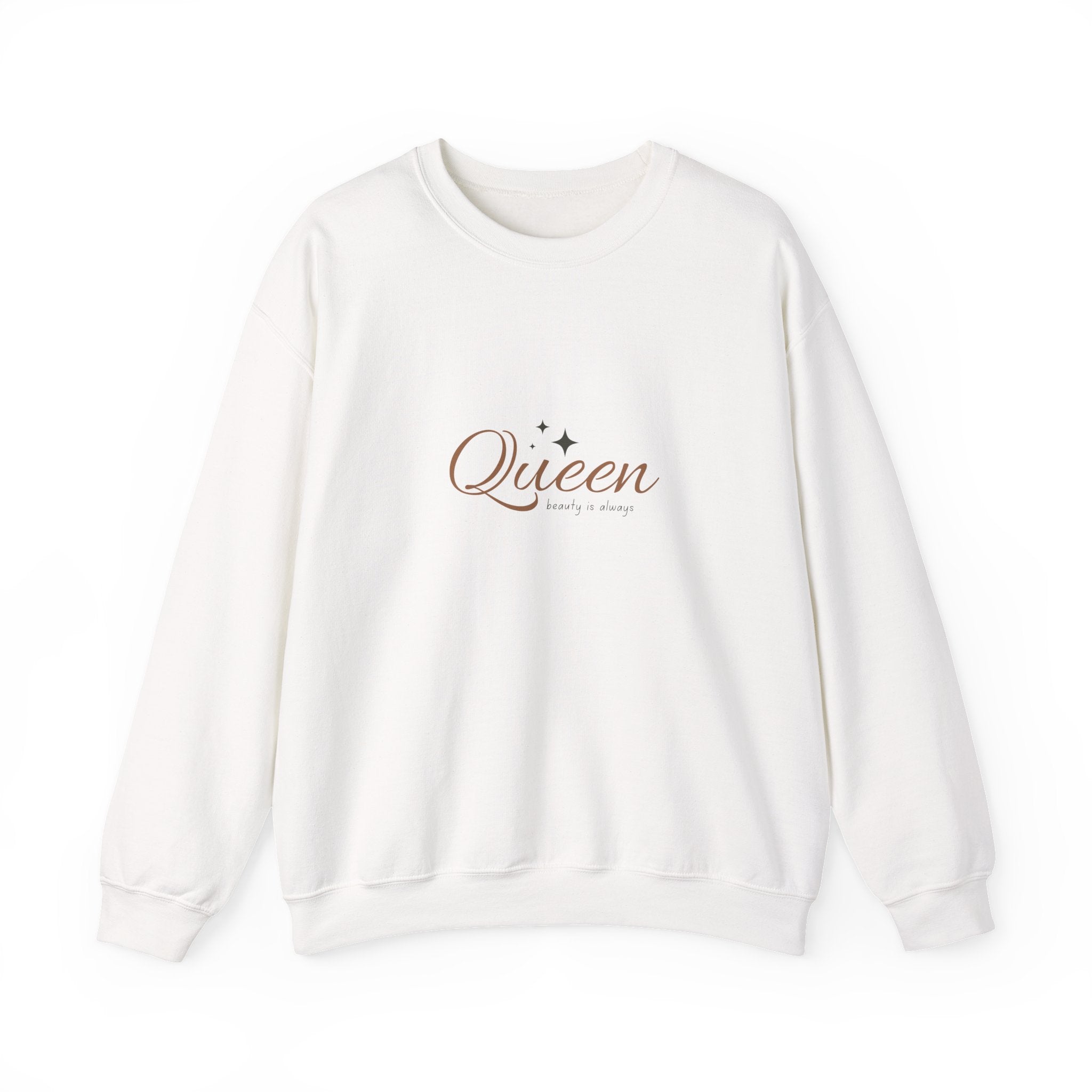 Queen Heavy Blend Crewneck Sweatshirt - Empowering Comfort for Her - Eamden