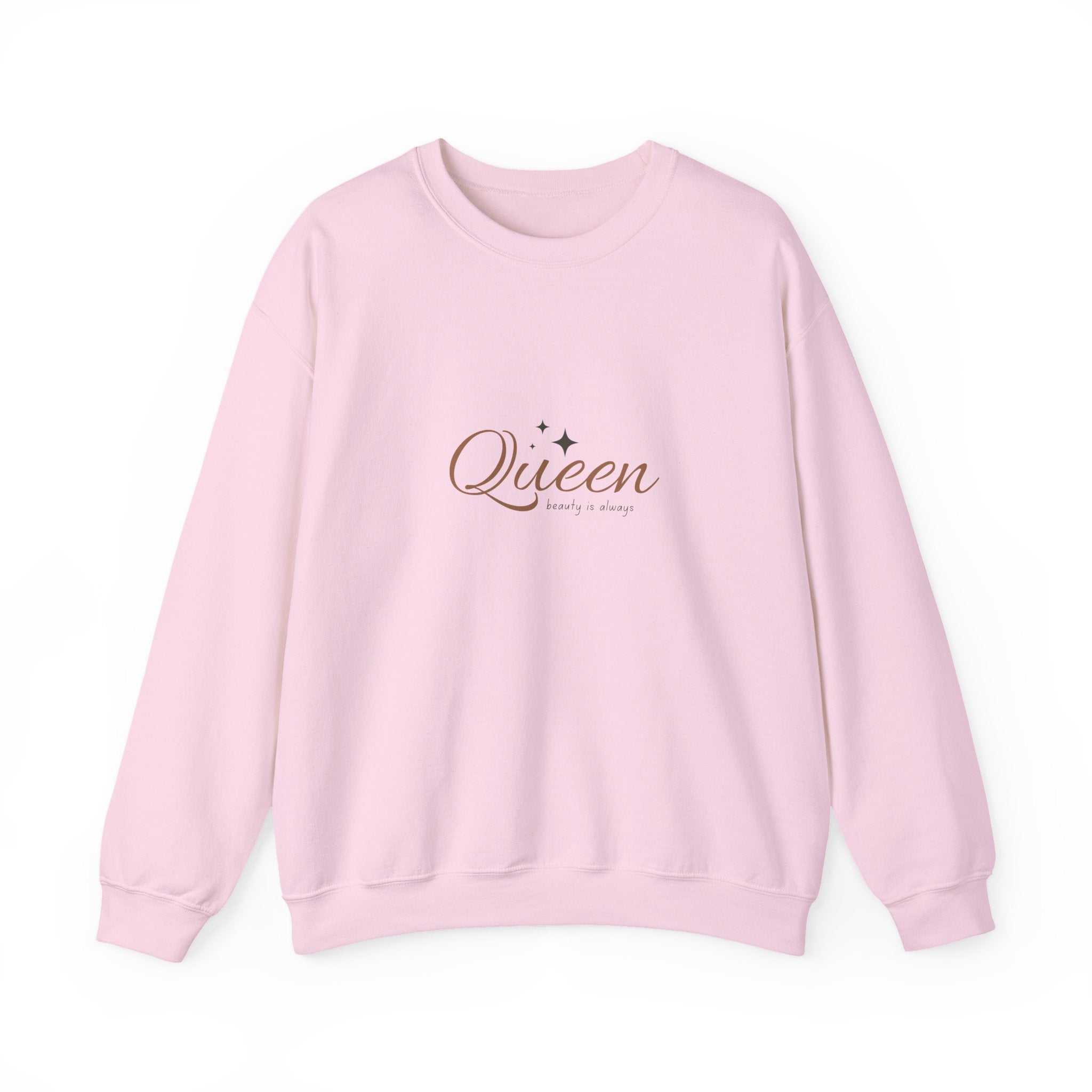 Queen Heavy Blend Crewneck Sweatshirt - Empowering Comfort for Her - Eamden