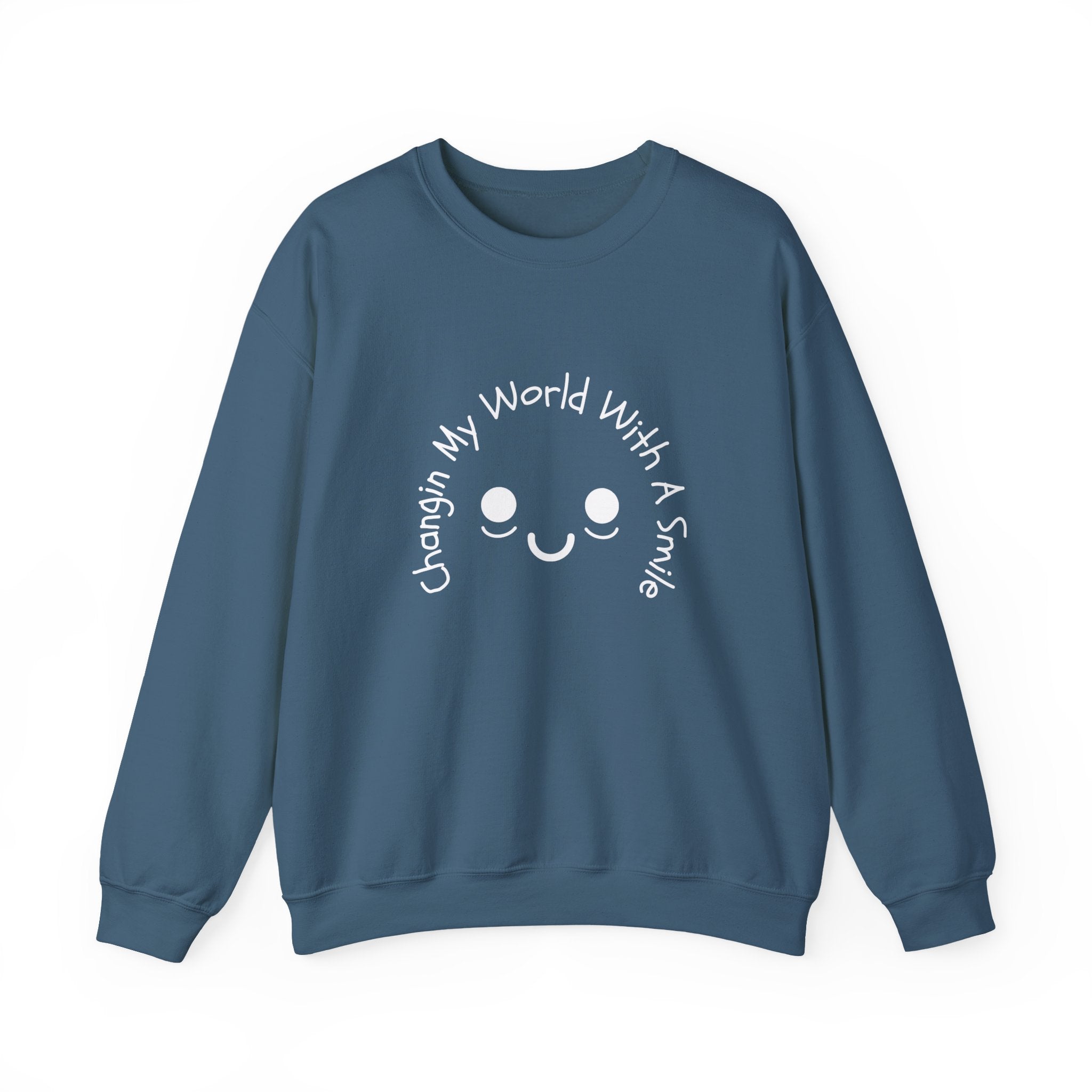 One Smile Crewneck Sweatshirt — “Change a World” - Eamden