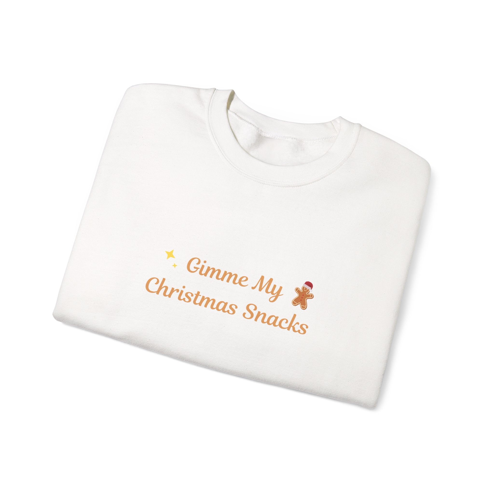 Christmas Snacks Sweatshirt — 'Gimme My Christmas Snacks' Gingerbread Crewneck - Eamden