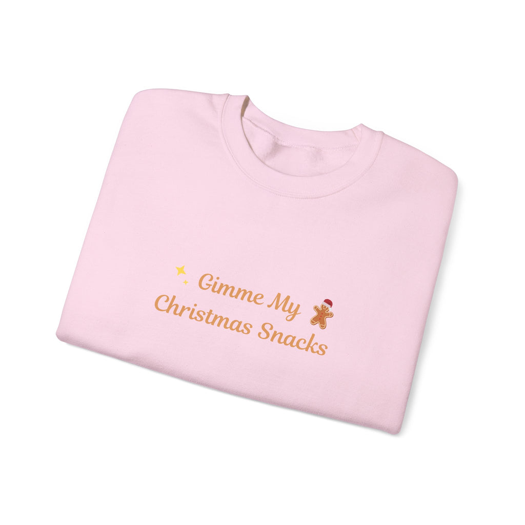 Christmas Snacks Sweatshirt — 'Gimme My Christmas Snacks' Gingerbread Crewneck - Eamden