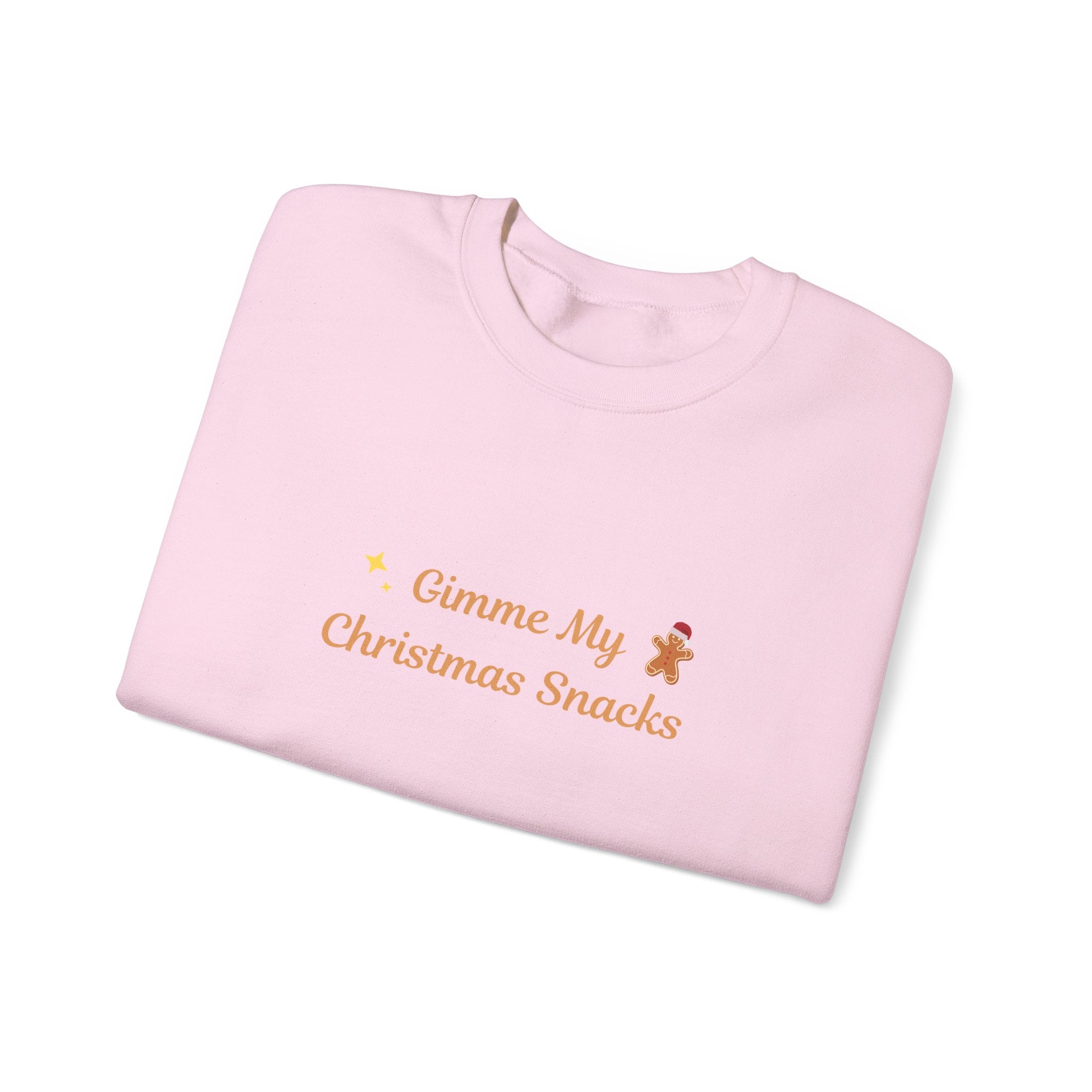 Christmas Snacks Sweatshirt — 'Gimme My Christmas Snacks' Gingerbread Crewneck - Eamden