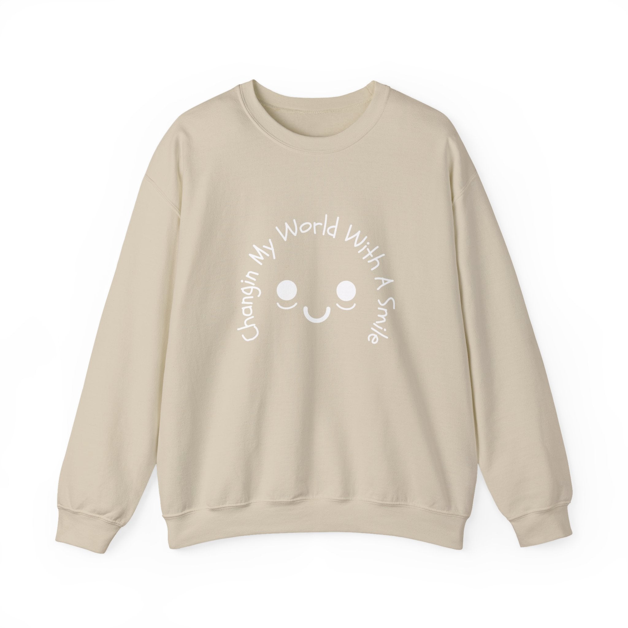 One Smile Crewneck Sweatshirt — “Change a World” - Eamden
