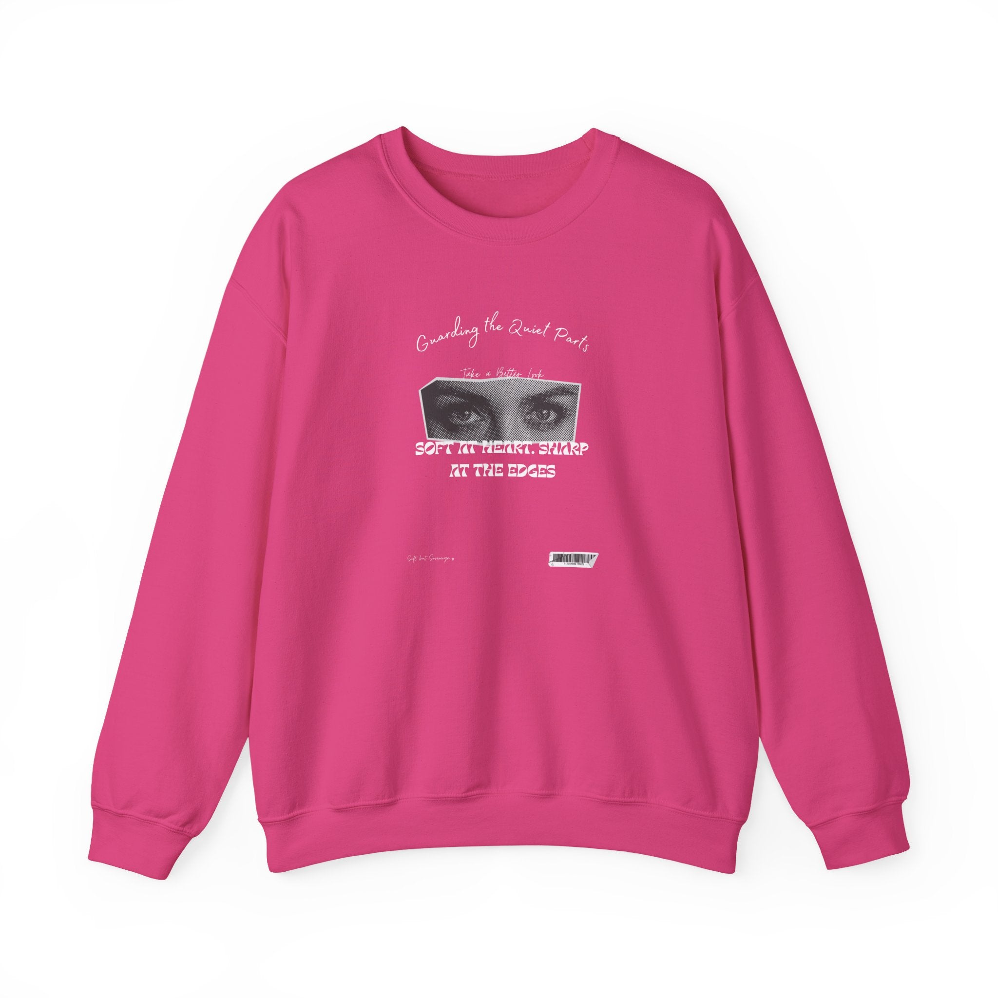 Softness & Boundaries Crewneck Sweatshirt — Inspirational Feminine Quote - Eamden