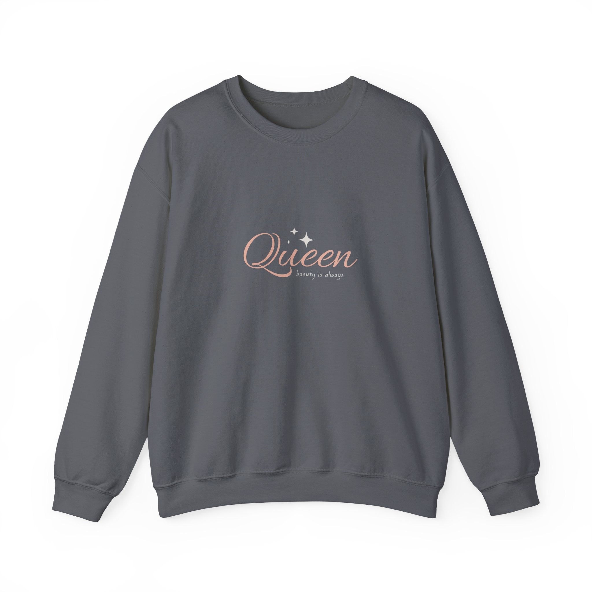 Queen Heavy Blend Crewneck Sweatshirt - Empowering Comfort for Her - Eamden