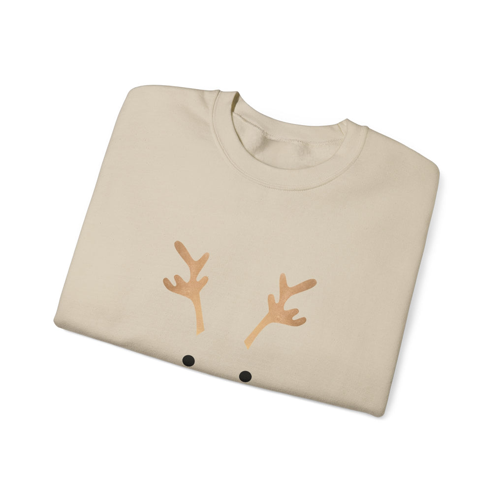 Reindeer Face 'Oh Dear!' Crewneck Sweatshirt - Eamden