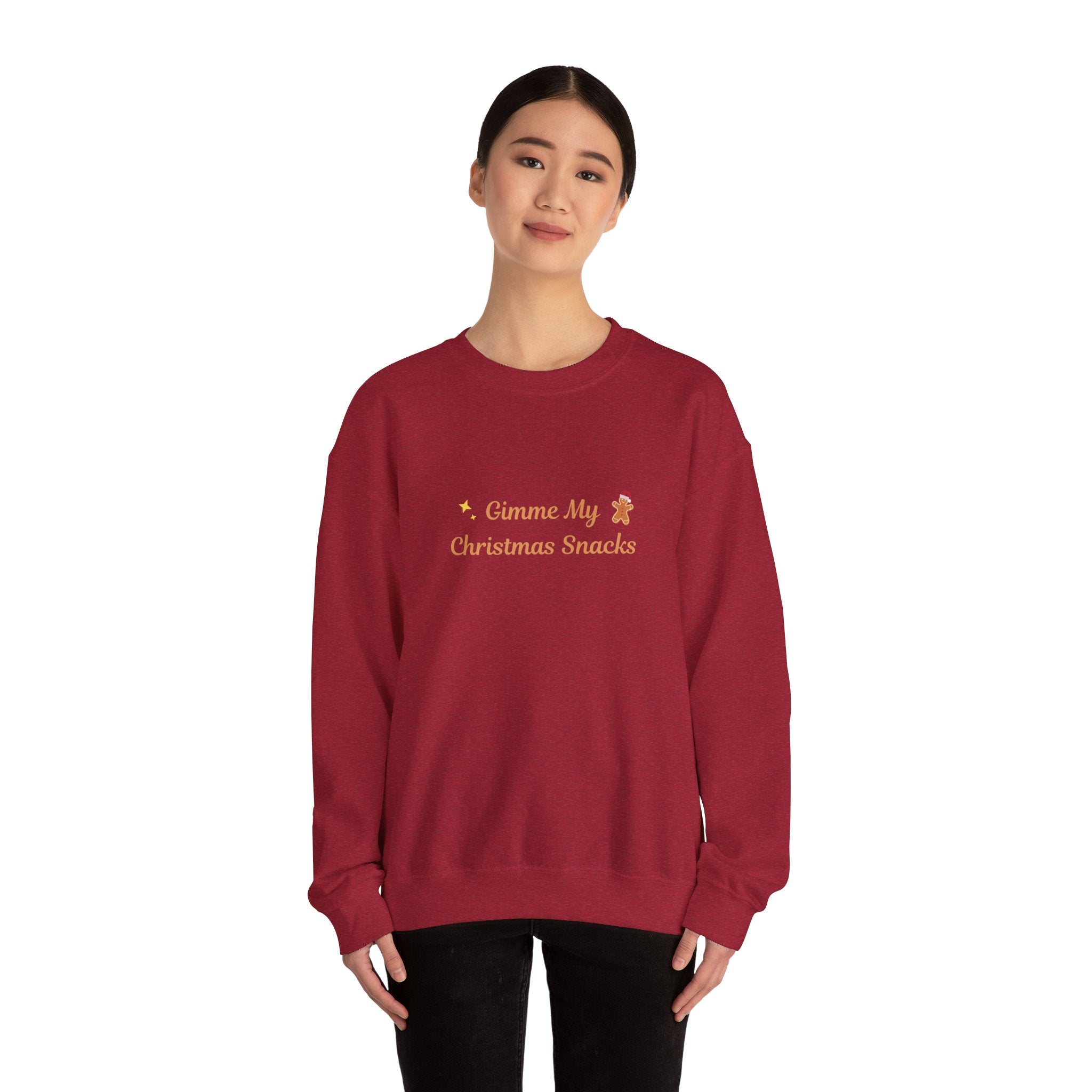 Christmas Snacks Sweatshirt — 'Gimme My Christmas Snacks' Gingerbread Crewneck - Eamden