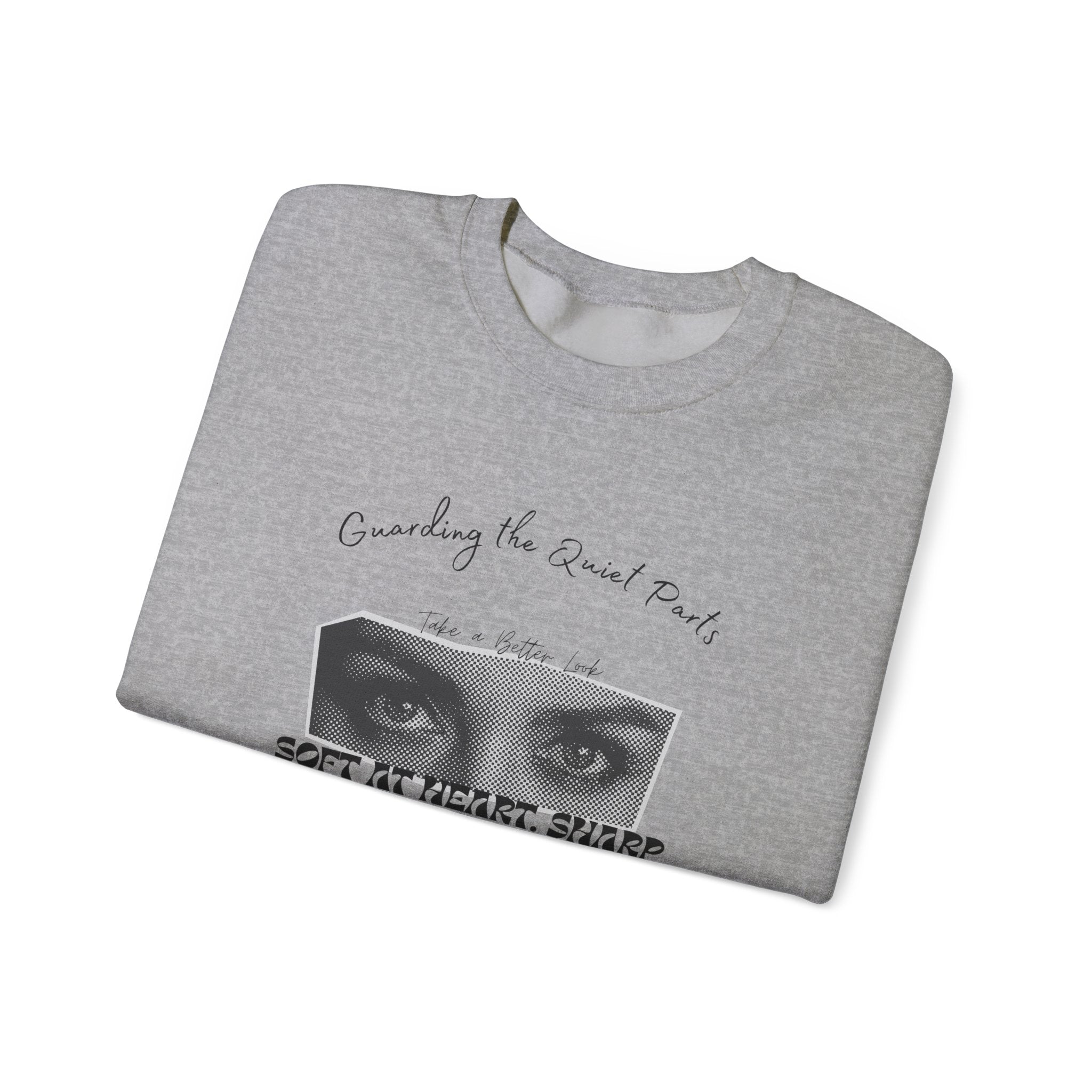 Softness & Boundaries Crewneck Sweatshirt — Inspirational Feminine Quote - Eamden