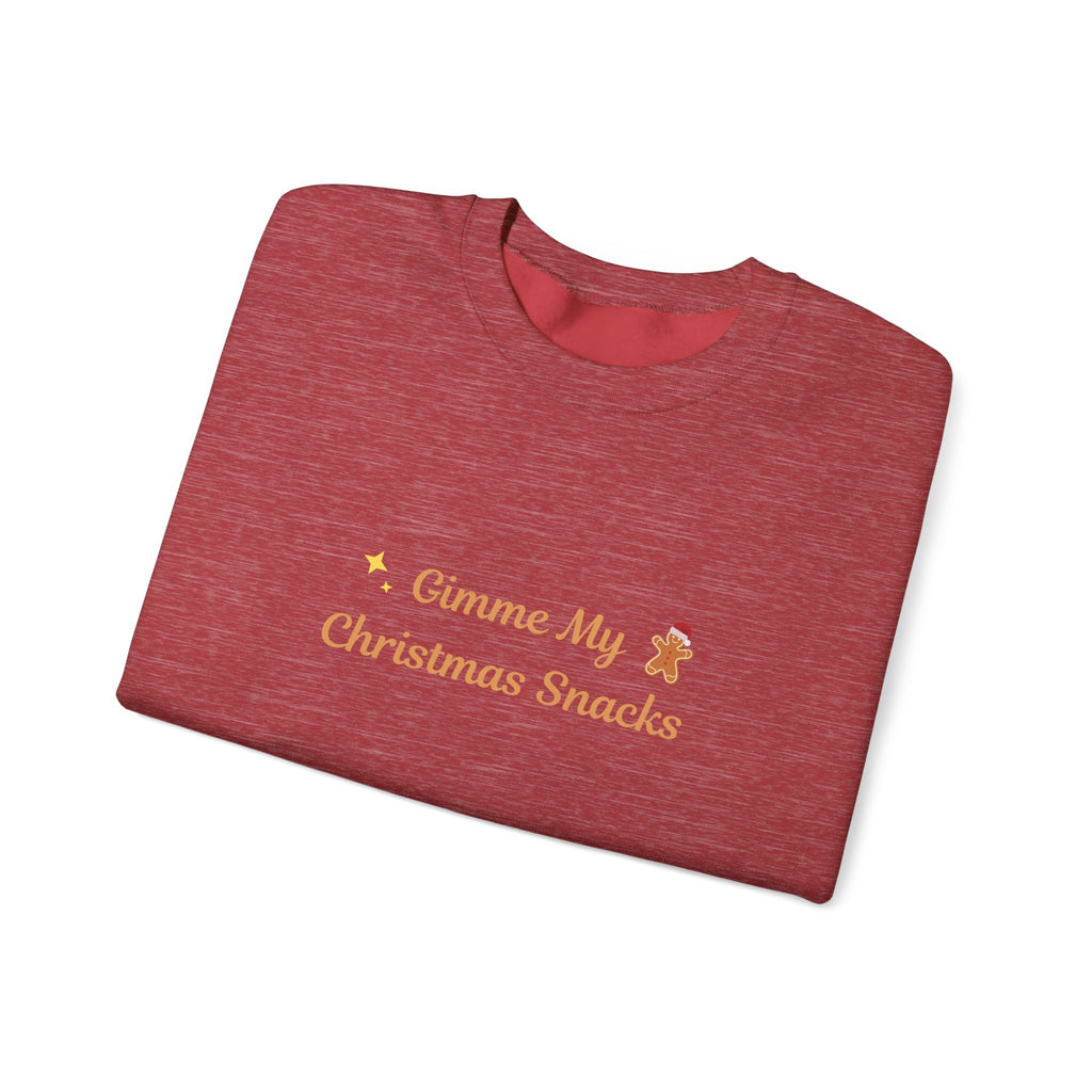 Christmas Snacks Sweatshirt — 'Gimme My Christmas Snacks' Gingerbread Crewneck - Eamden