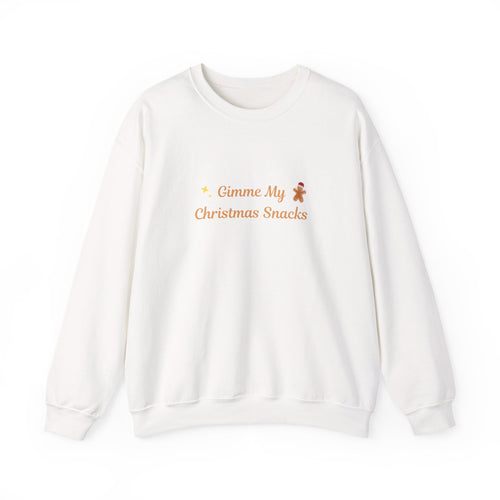 Christmas Snacks Sweatshirt — 'Gimme My Christmas Snacks' Gingerbread Crewneck - Eamden