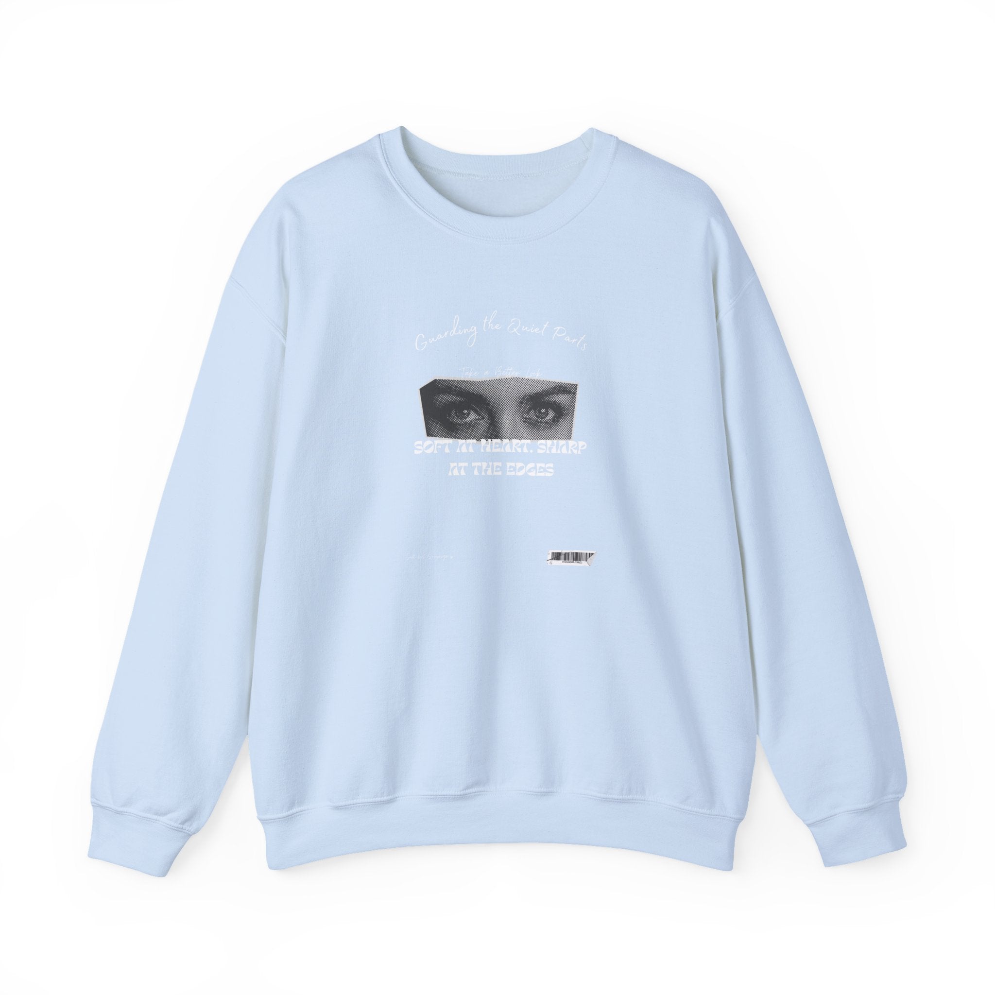 Softness & Boundaries Crewneck Sweatshirt — Inspirational Feminine Quote - Eamden
