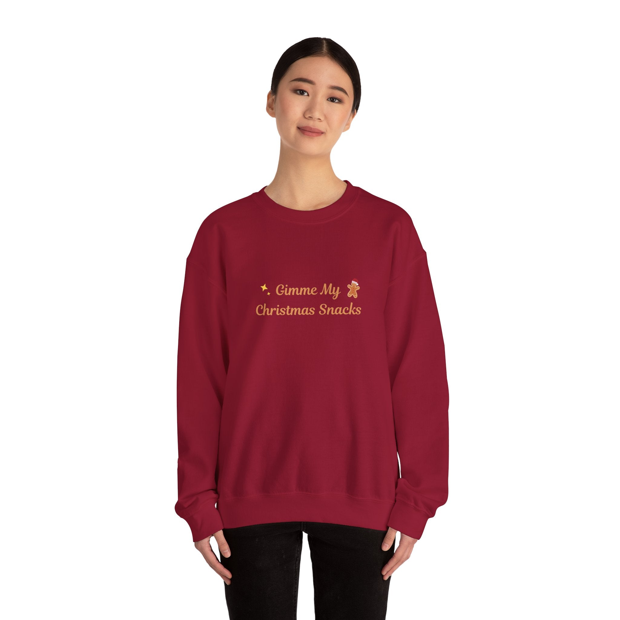 Christmas Snacks Sweatshirt — 'Gimme My Christmas Snacks' Gingerbread Crewneck - Eamden