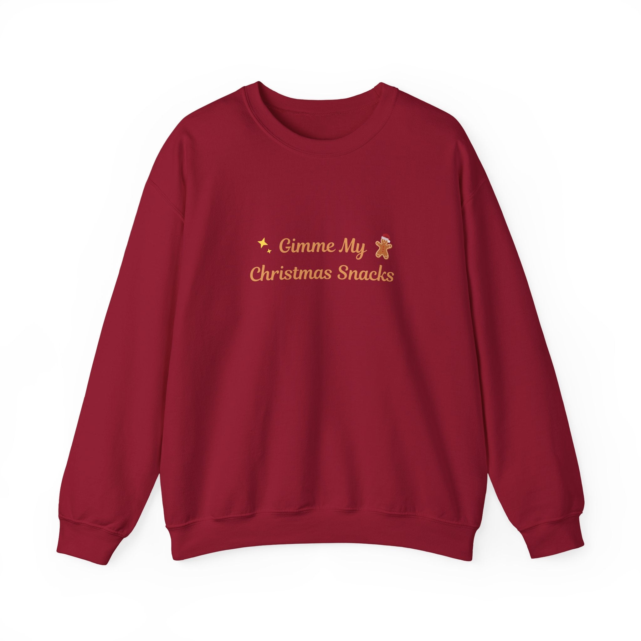 Christmas Snacks Sweatshirt — 'Gimme My Christmas Snacks' Gingerbread Crewneck - Eamden