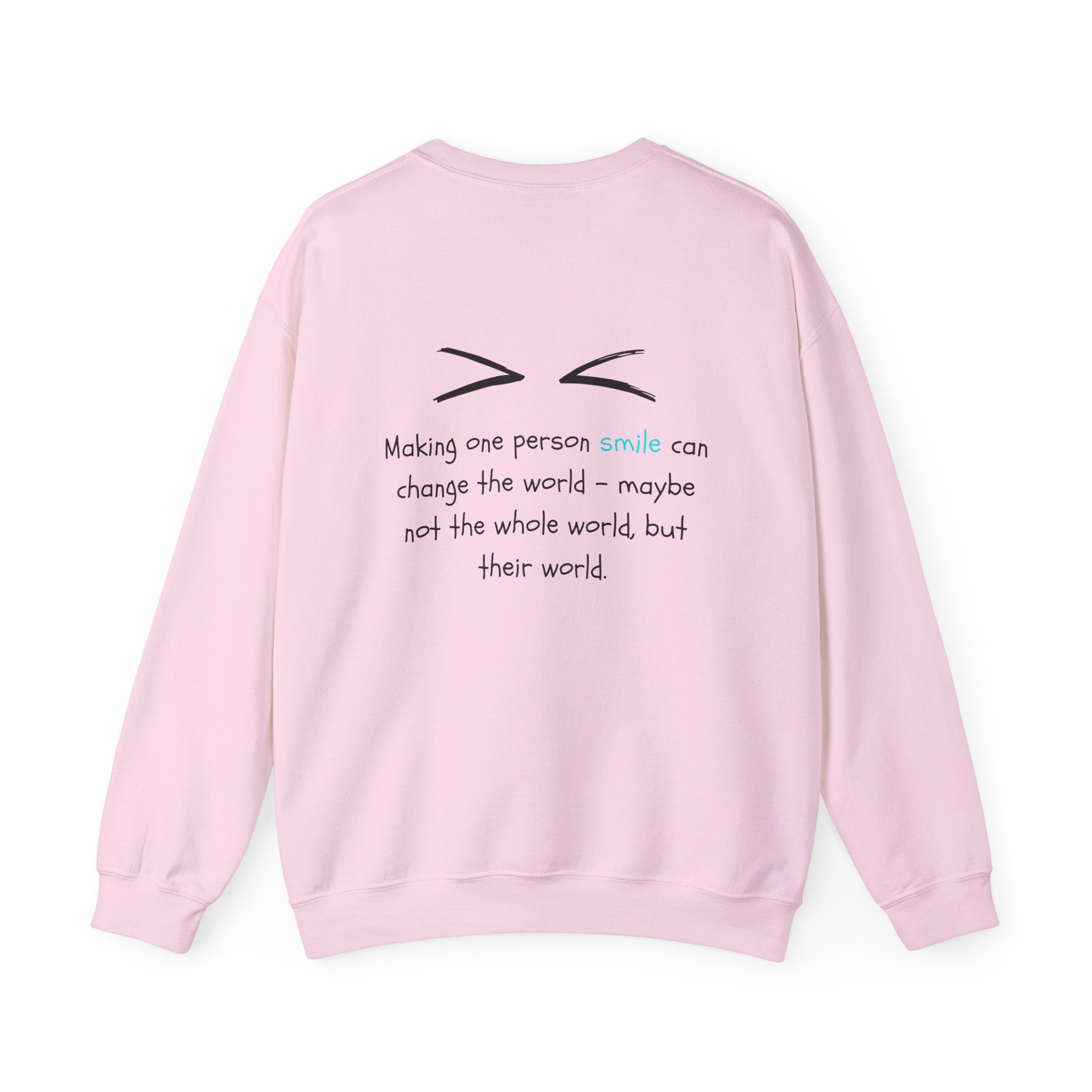 One Smile Crewneck Sweatshirt — “Change a World” - Eamden