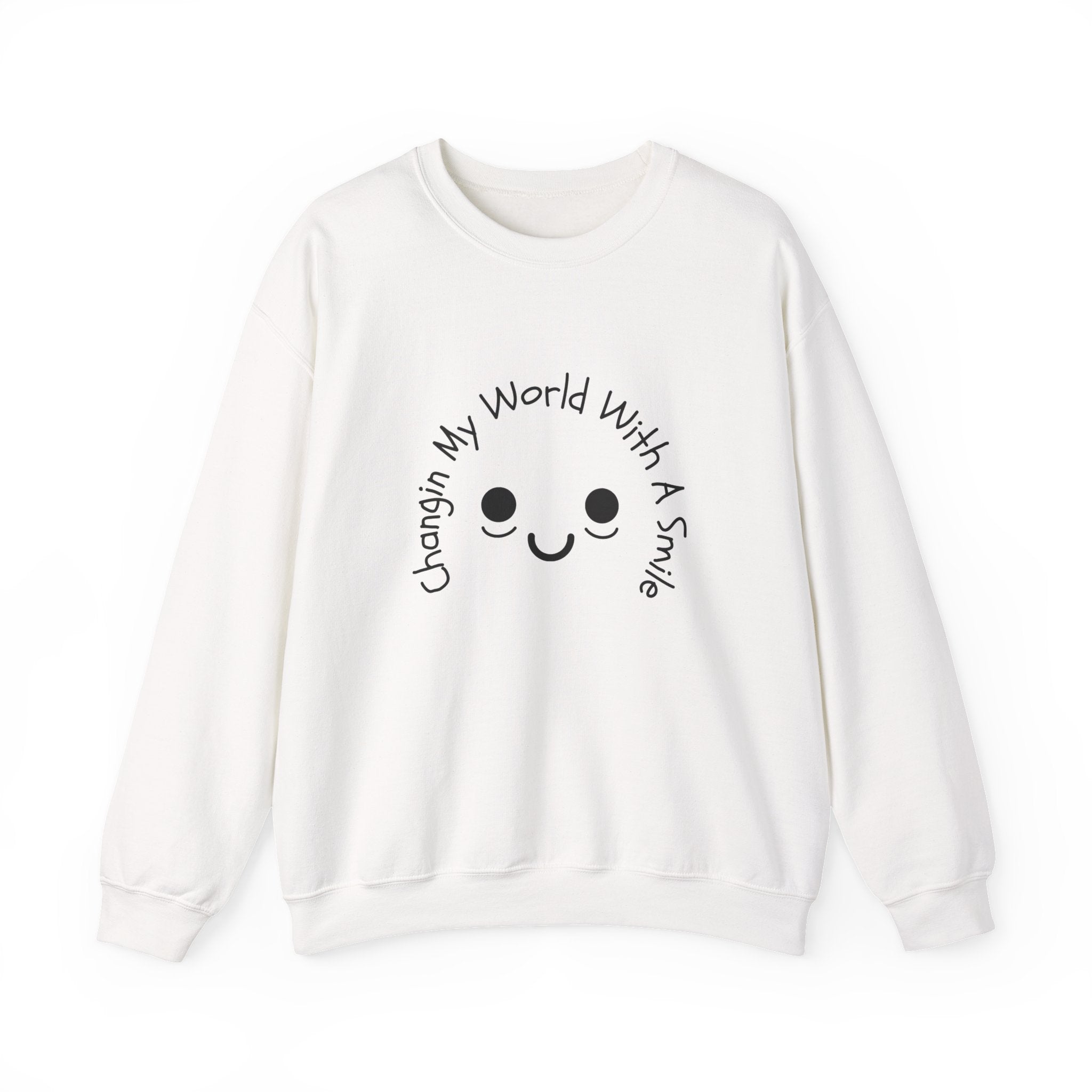 One Smile Crewneck Sweatshirt — “Change a World” - Eamden