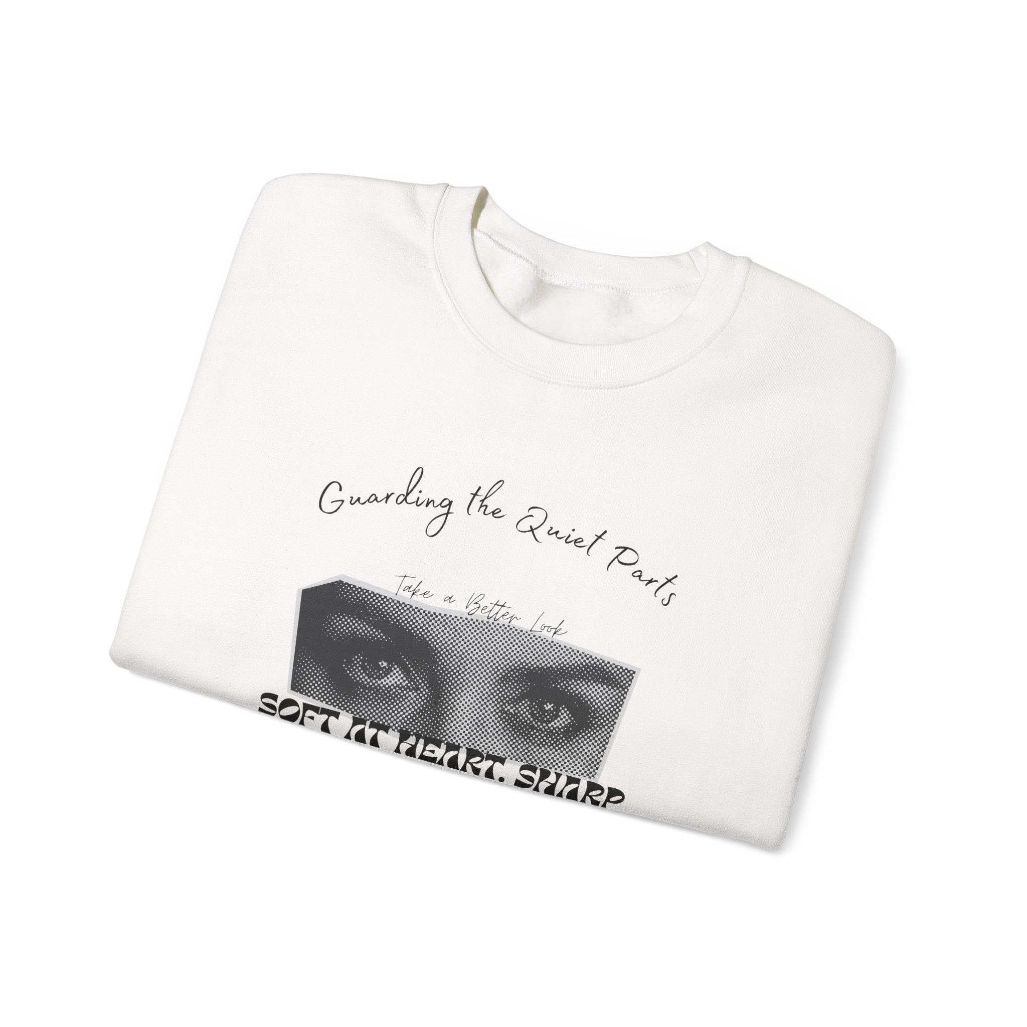 Softness & Boundaries Crewneck Sweatshirt — Inspirational Feminine Quote - Eamden