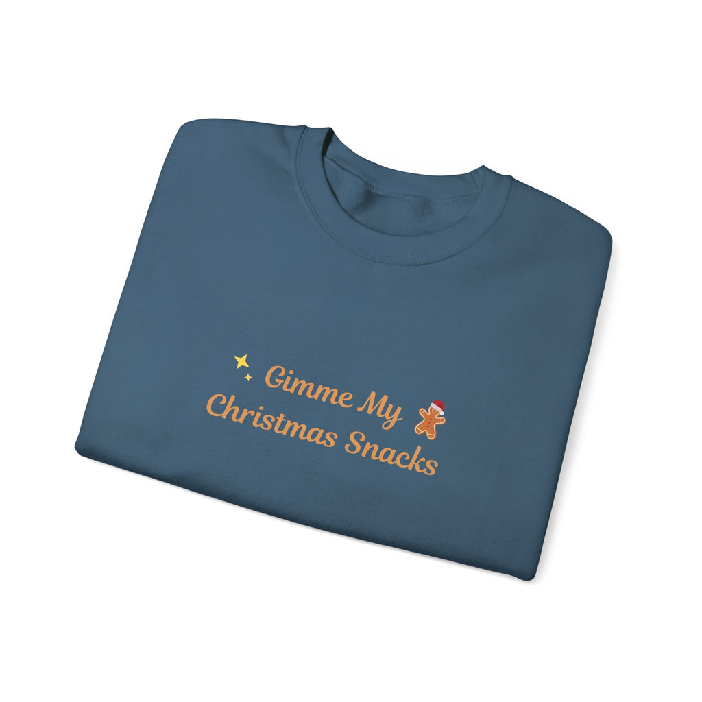 Christmas Snacks Sweatshirt — 'Gimme My Christmas Snacks' Gingerbread Crewneck - Eamden