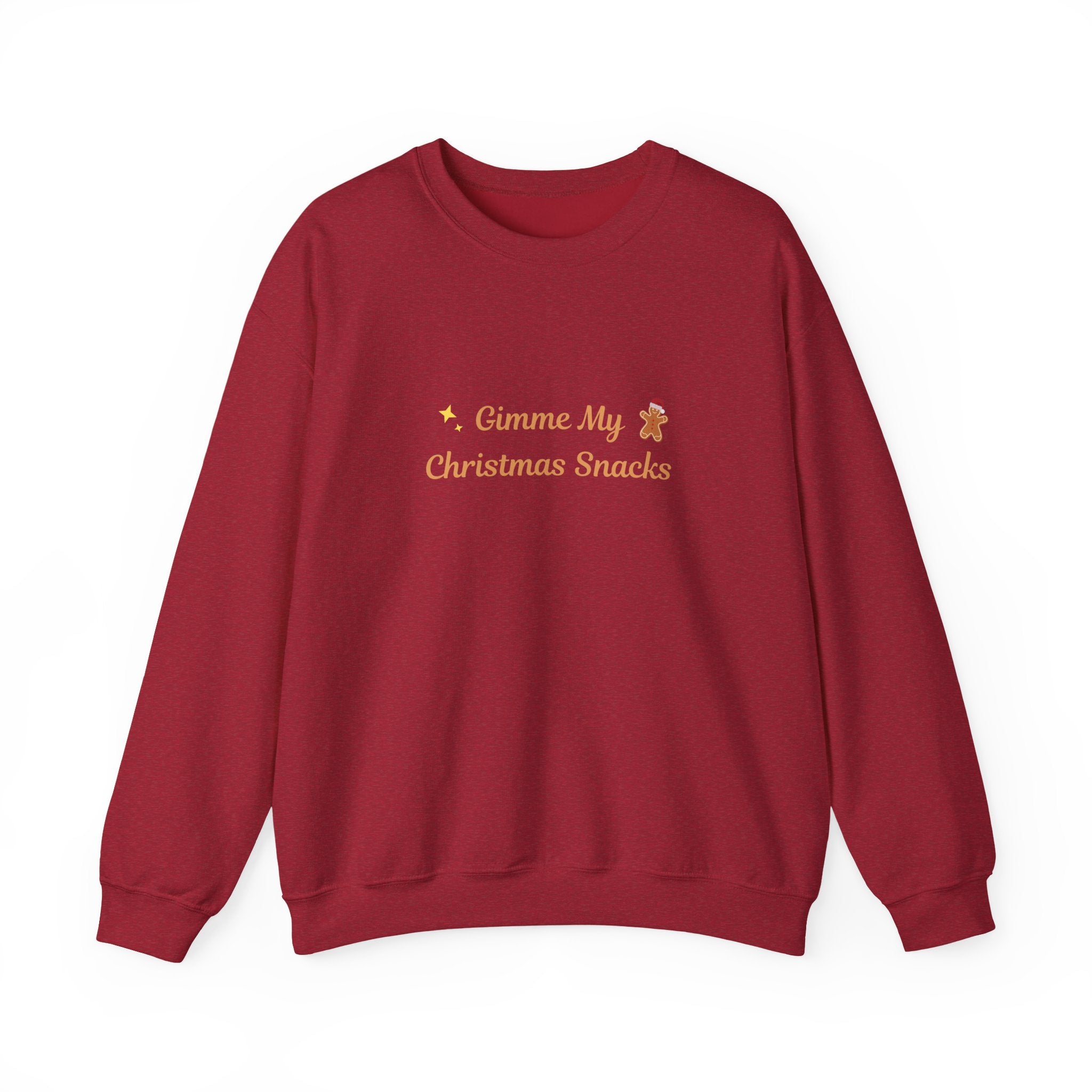 Christmas Snacks Sweatshirt — 'Gimme My Christmas Snacks' Gingerbread Crewneck - Eamden