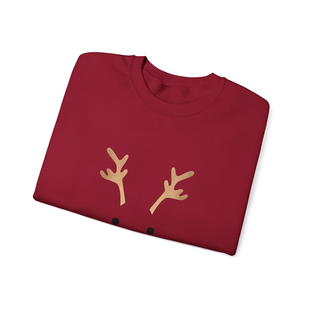 Reindeer Face 'Oh Dear!' Crewneck Sweatshirt - Eamden