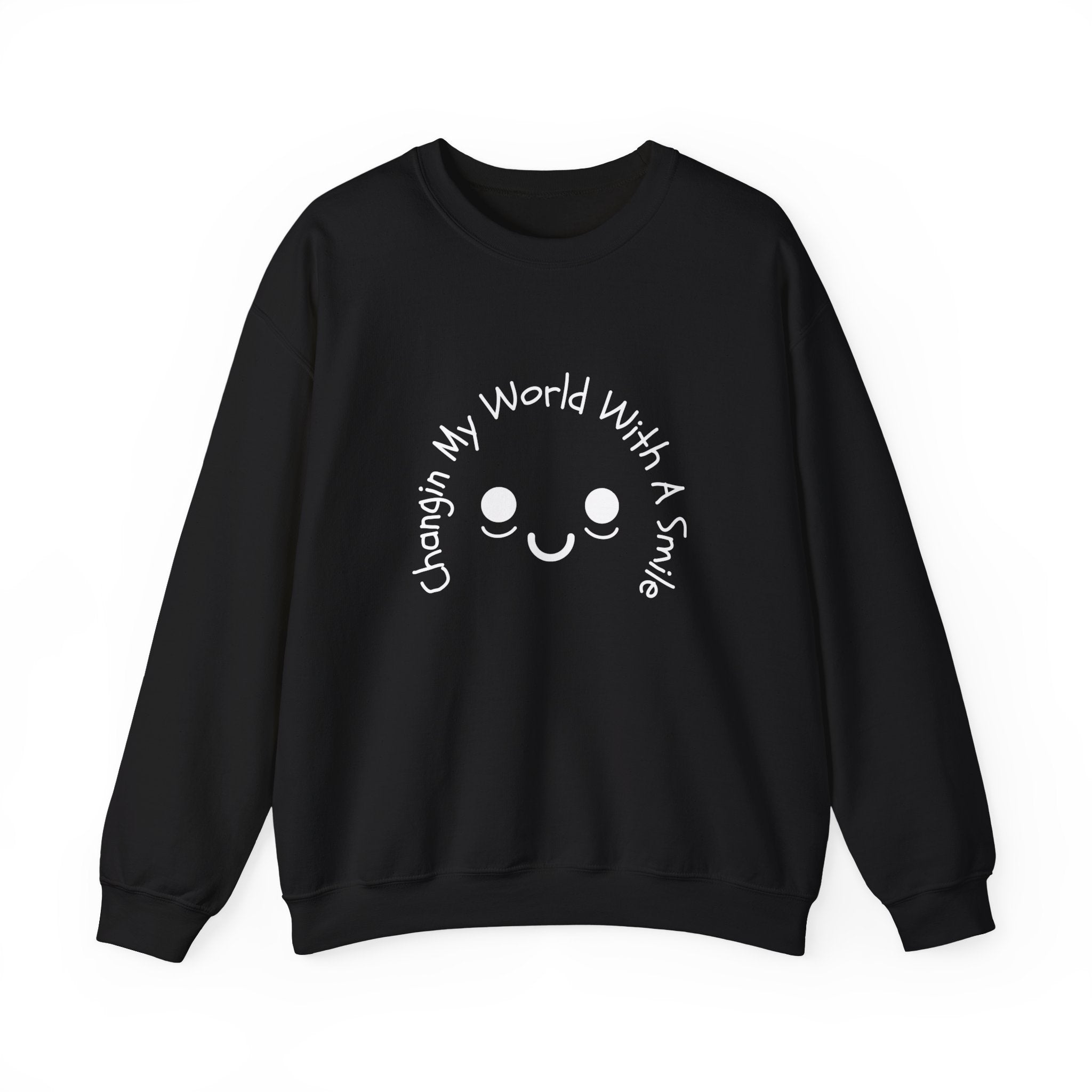 One Smile Crewneck Sweatshirt — “Change a World” - Eamden