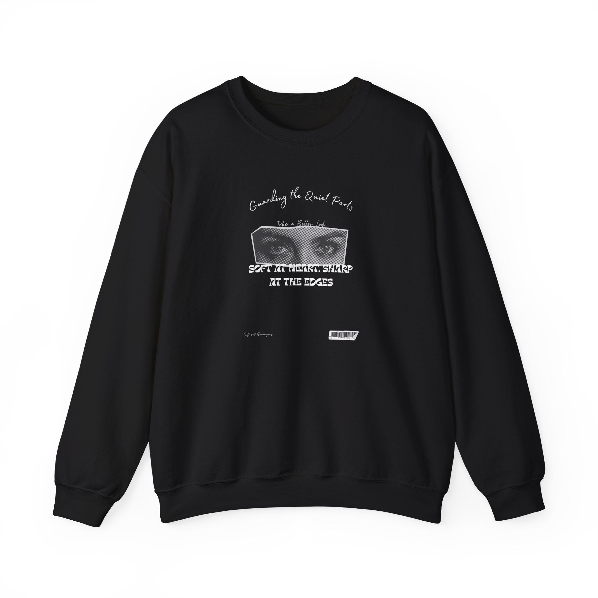Softness & Boundaries Crewneck Sweatshirt — Inspirational Feminine Quote - Eamden