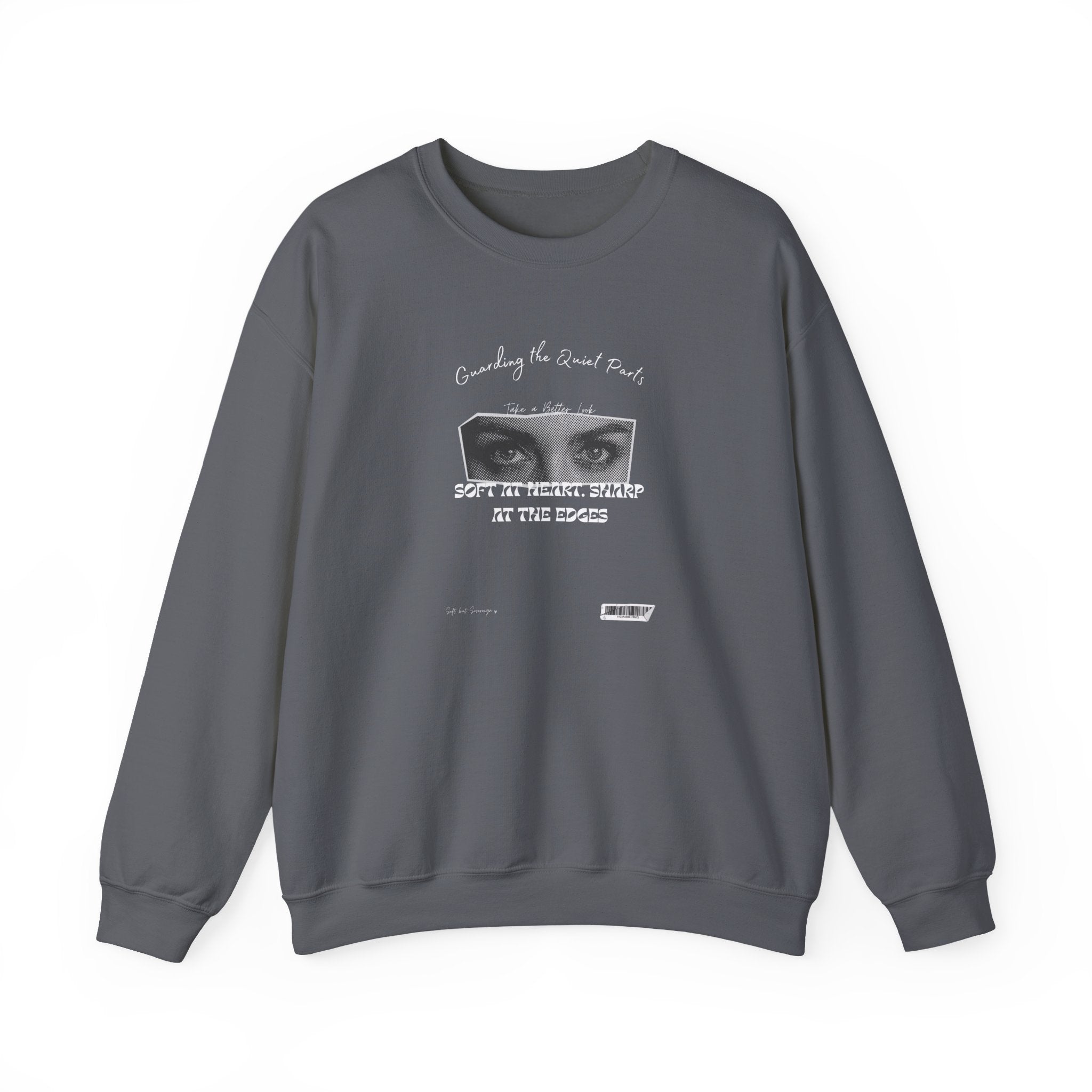 Softness & Boundaries Crewneck Sweatshirt — Inspirational Feminine Quote - Eamden