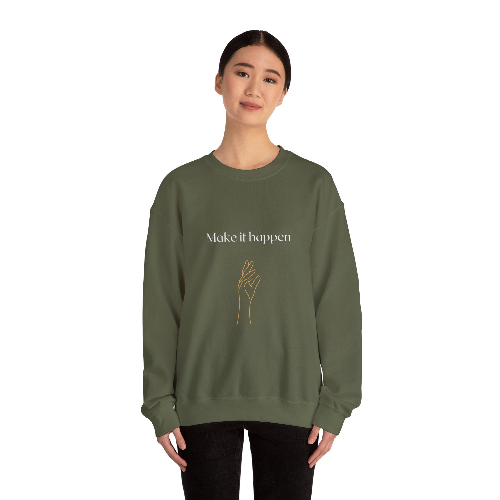 Future-Ready Crewneck Sweatshirt – Make It Happen - Eamden