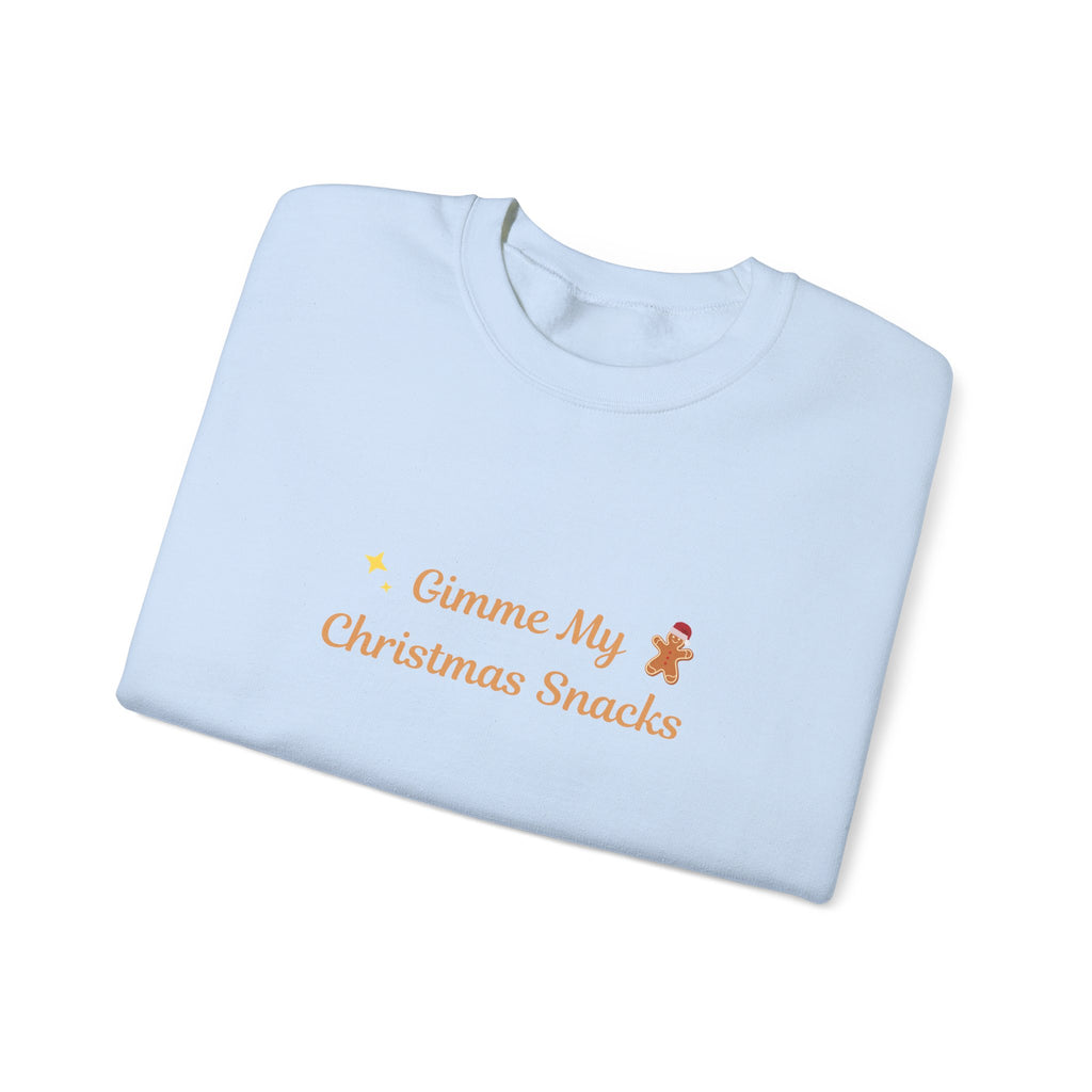 Christmas Snacks Sweatshirt — 'Gimme My Christmas Snacks' Gingerbread Crewneck - Eamden