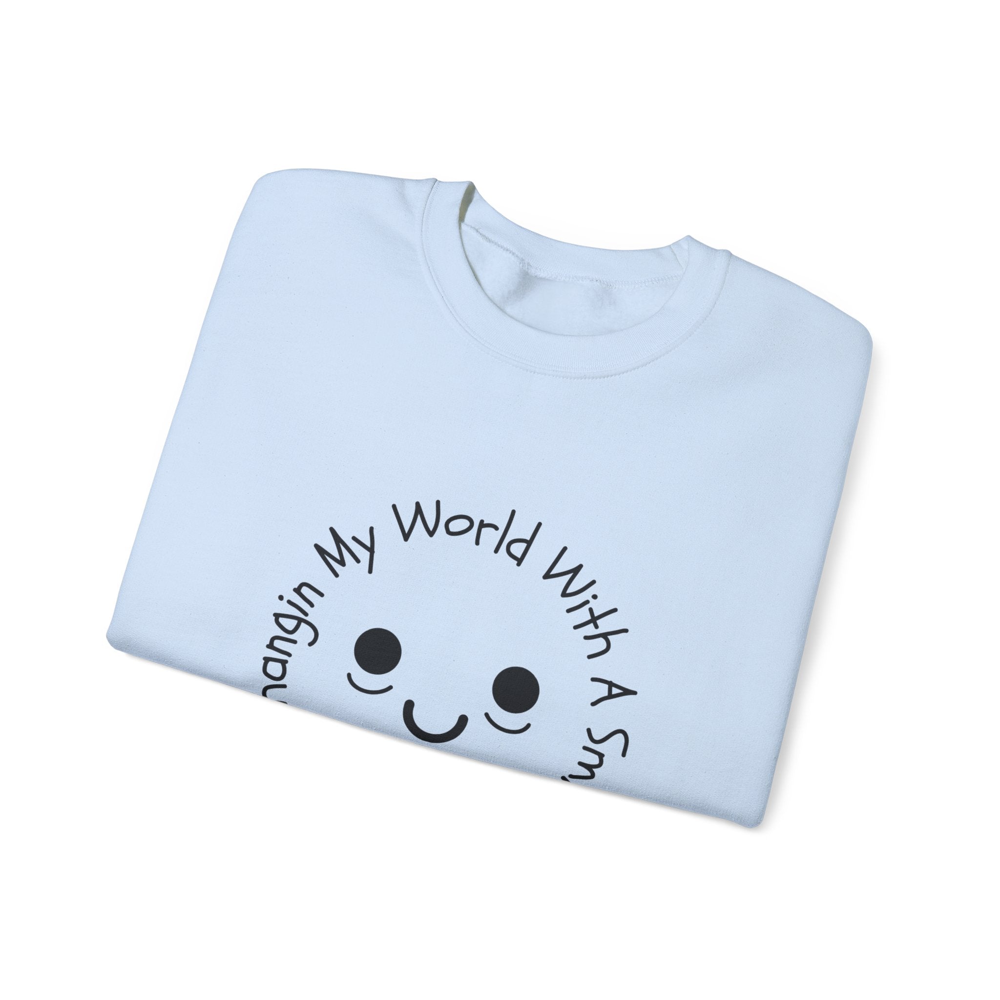 One Smile Crewneck Sweatshirt — “Change a World” - Eamden