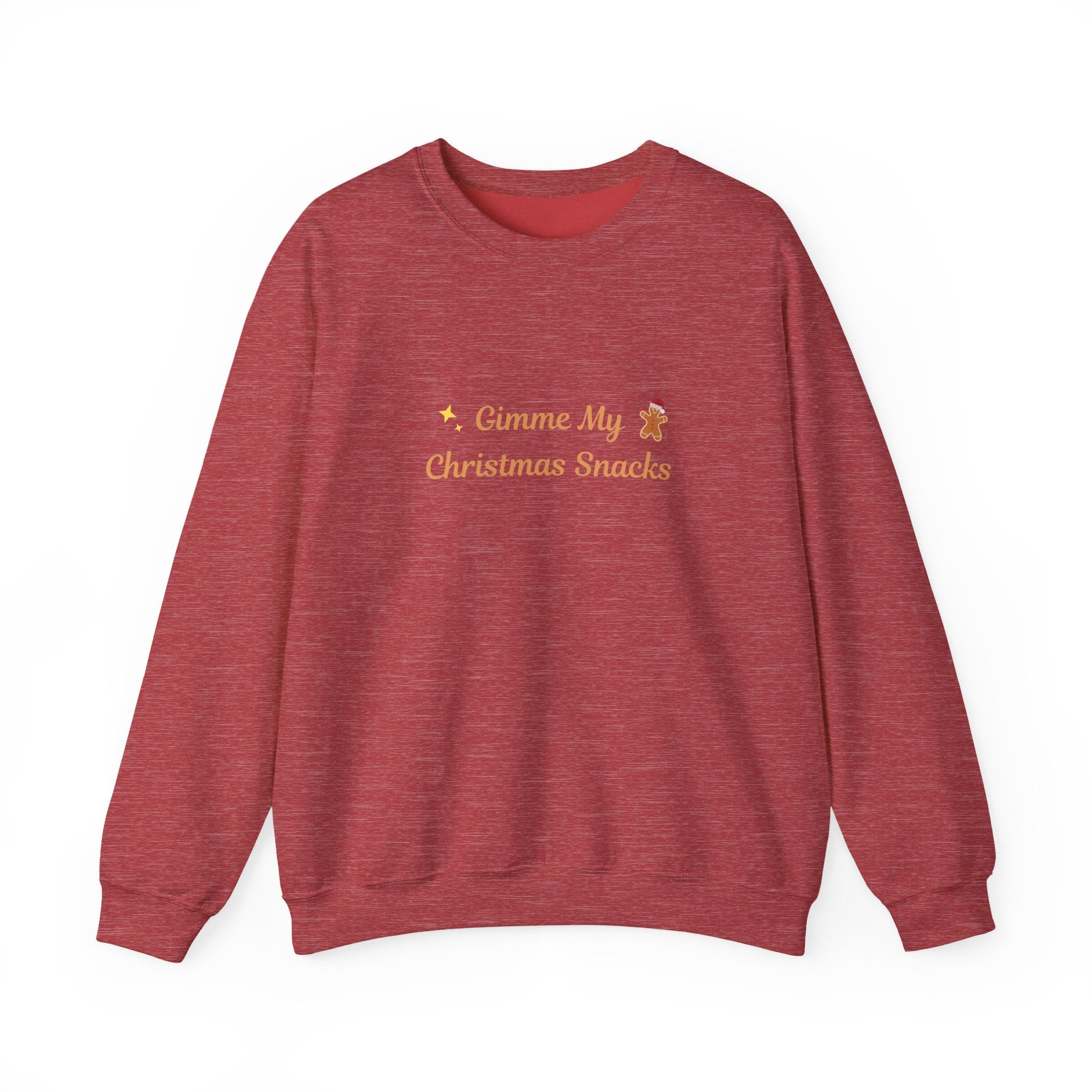 Christmas Snacks Sweatshirt — 'Gimme My Christmas Snacks' Gingerbread Crewneck - Eamden
