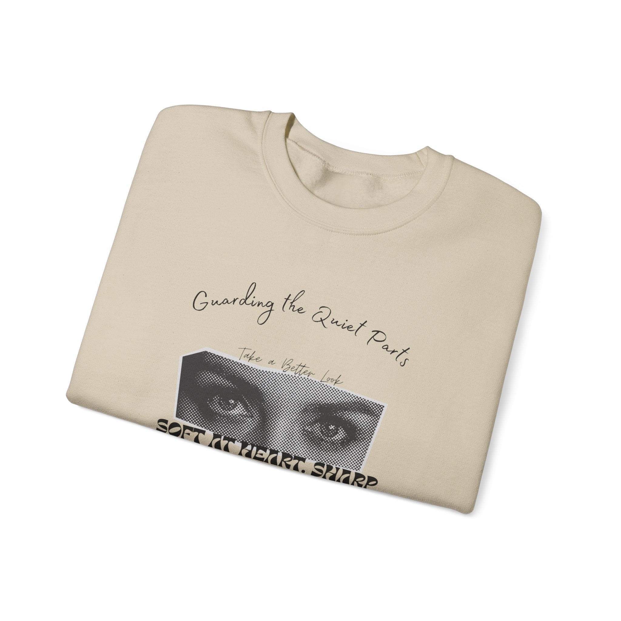 Softness & Boundaries Crewneck Sweatshirt — Inspirational Feminine Quote - Eamden