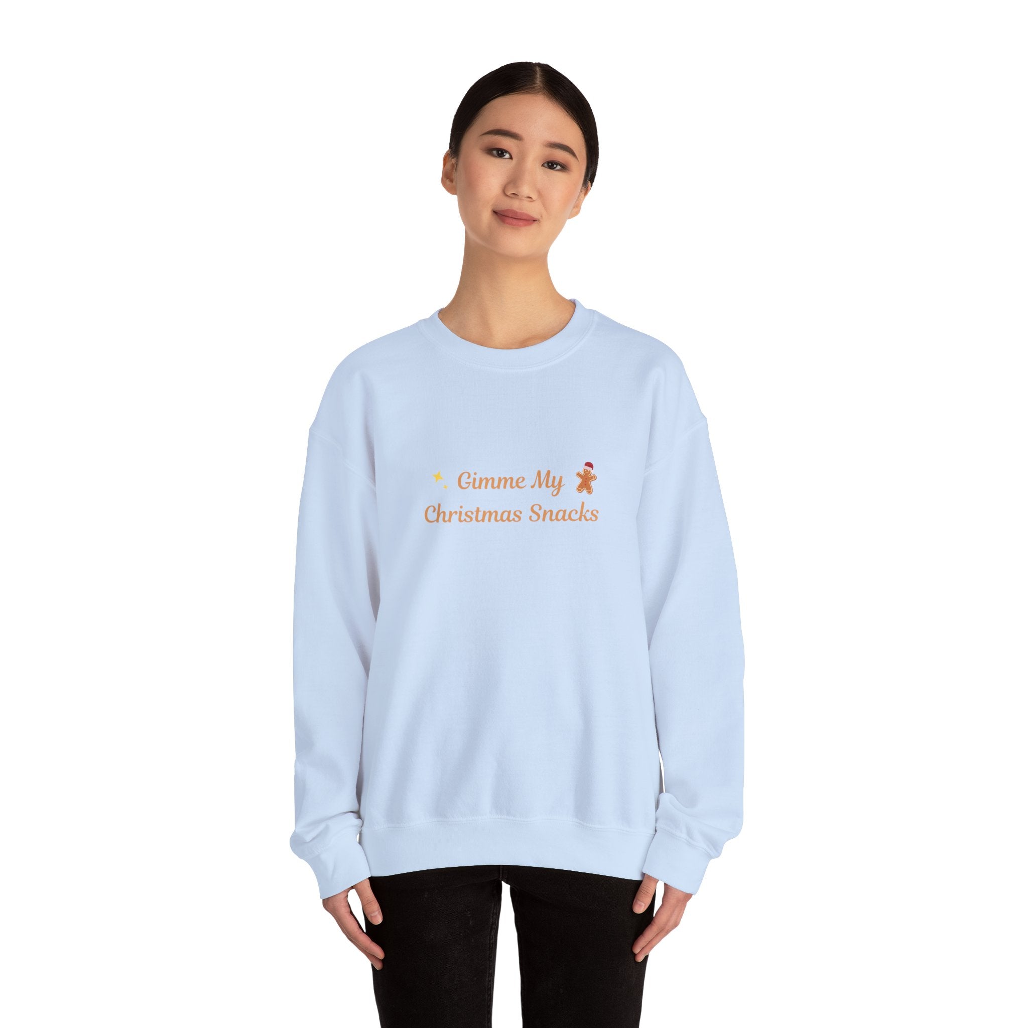 Christmas Snacks Sweatshirt — 'Gimme My Christmas Snacks' Gingerbread Crewneck - Eamden