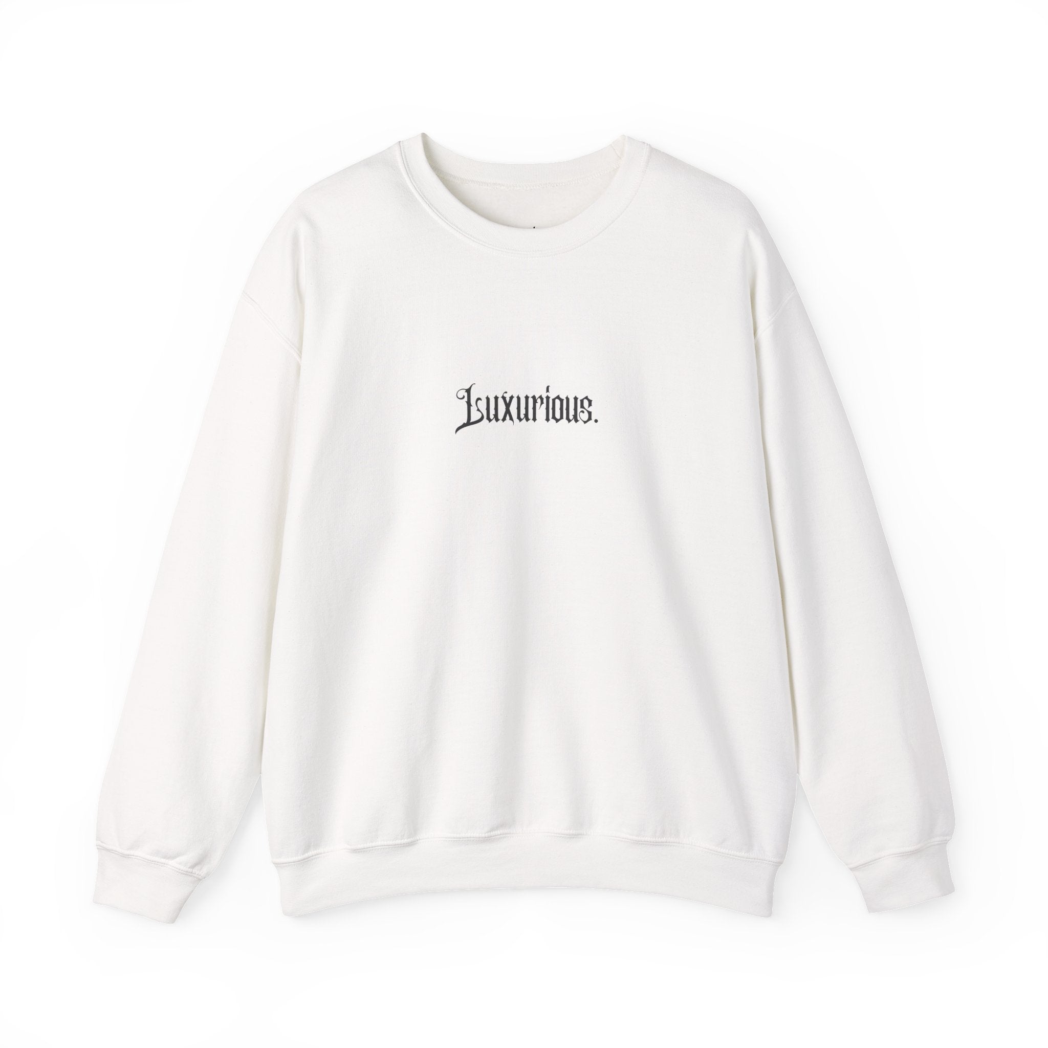 Luxurious Graphic Sweatshirt — Gothic Script & Cosmic Lips Crewneck - Eamden